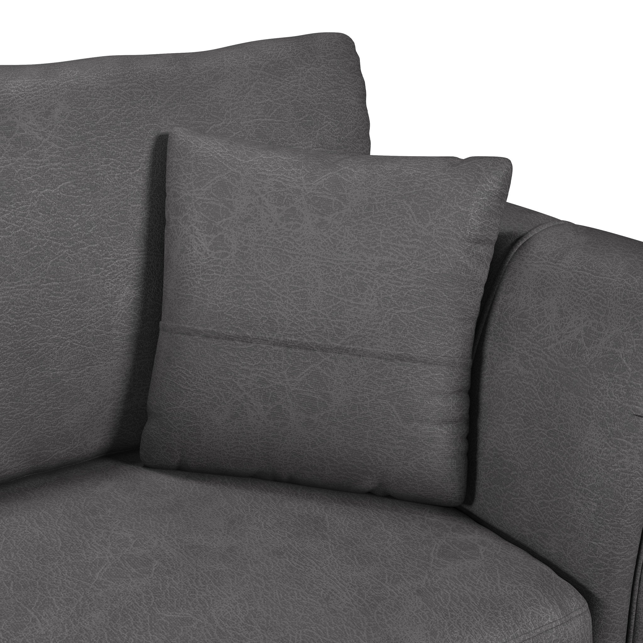 Oakley Faux Leather 3 Seater Sofa - Image 25