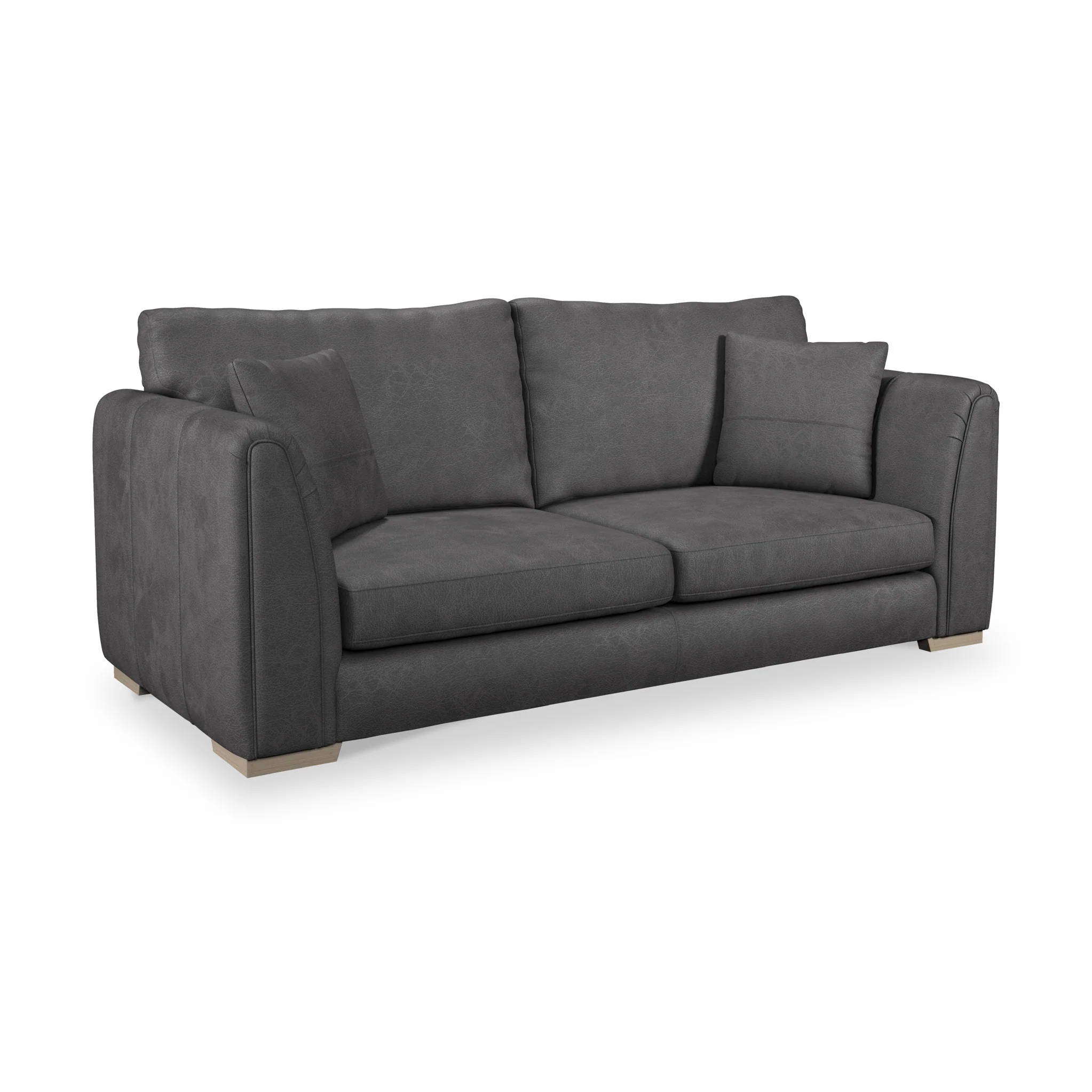 Oakley Faux Leather 3 Seater Sofa - Image 27