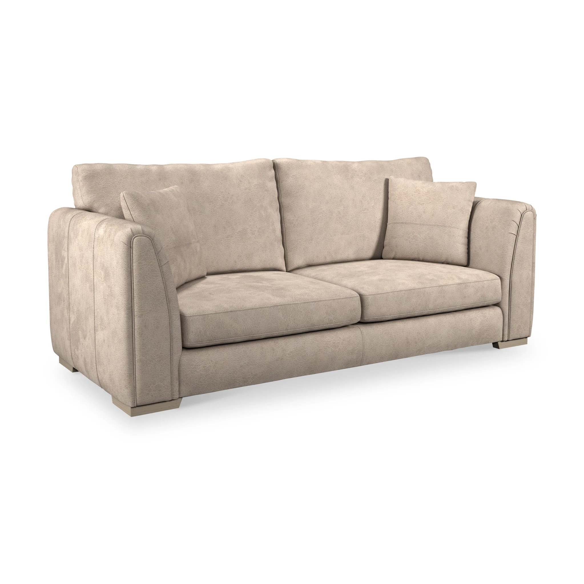 Oakley Faux Leather 3 Seater Sofa - Image 3