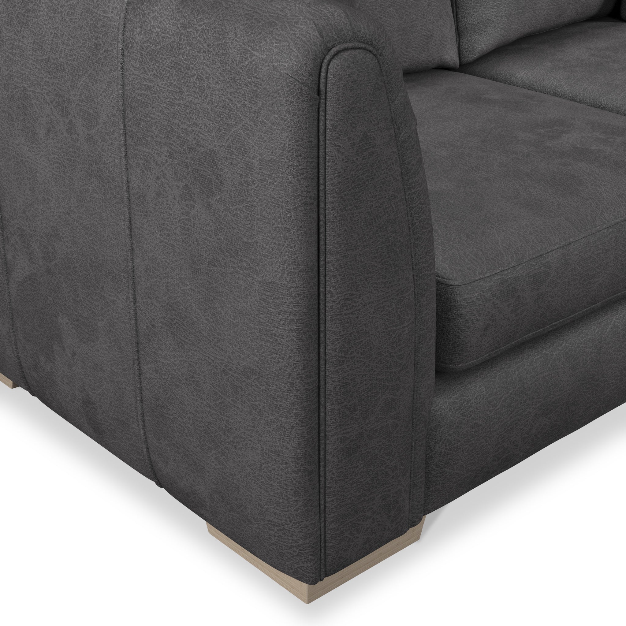 Oakley Faux Leather 3 Seater Sofa - Image 30
