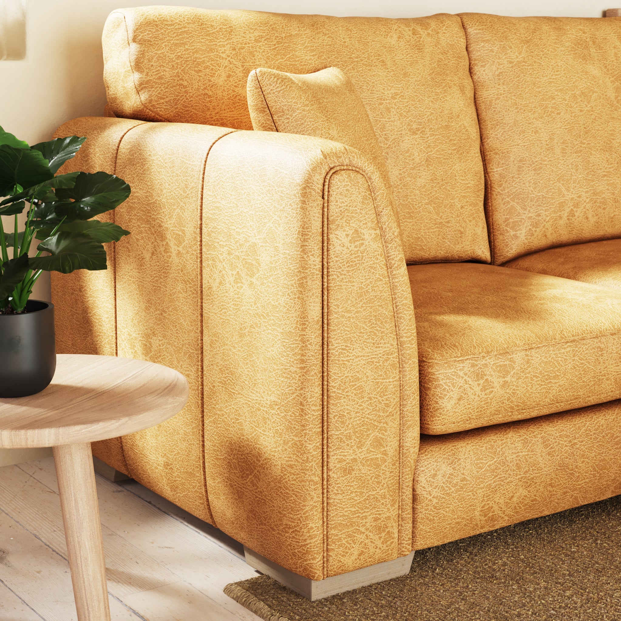 Oakley Faux Leather 3 Seater Sofa - Image 37