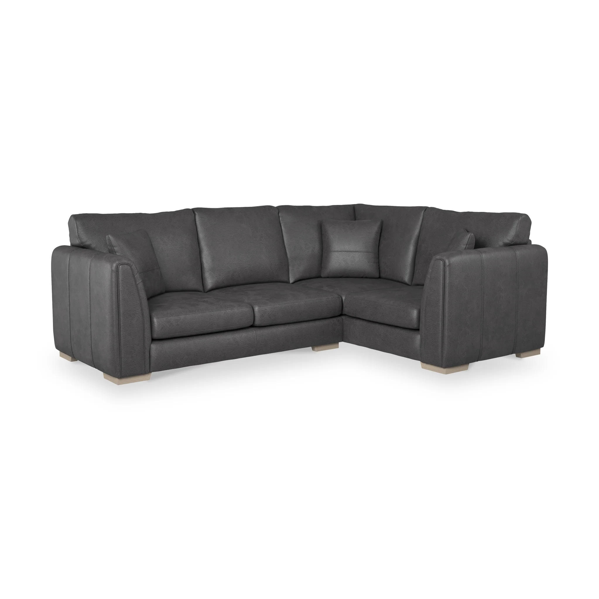Oakley Faux Leather Corner Sofa - Image 16