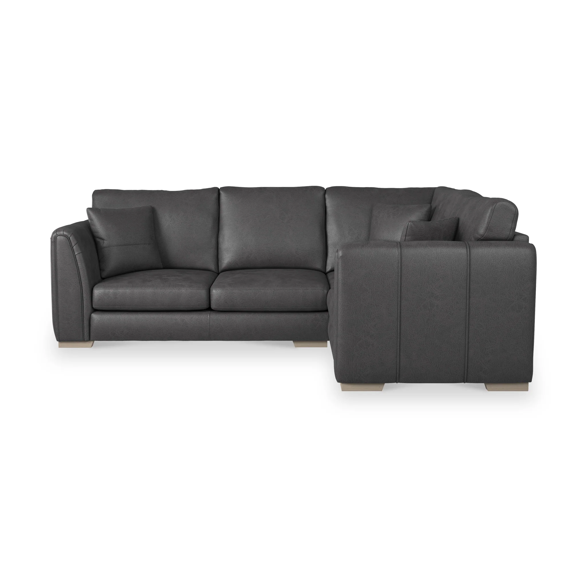 Oakley Faux Leather Corner Sofa - Image 18
