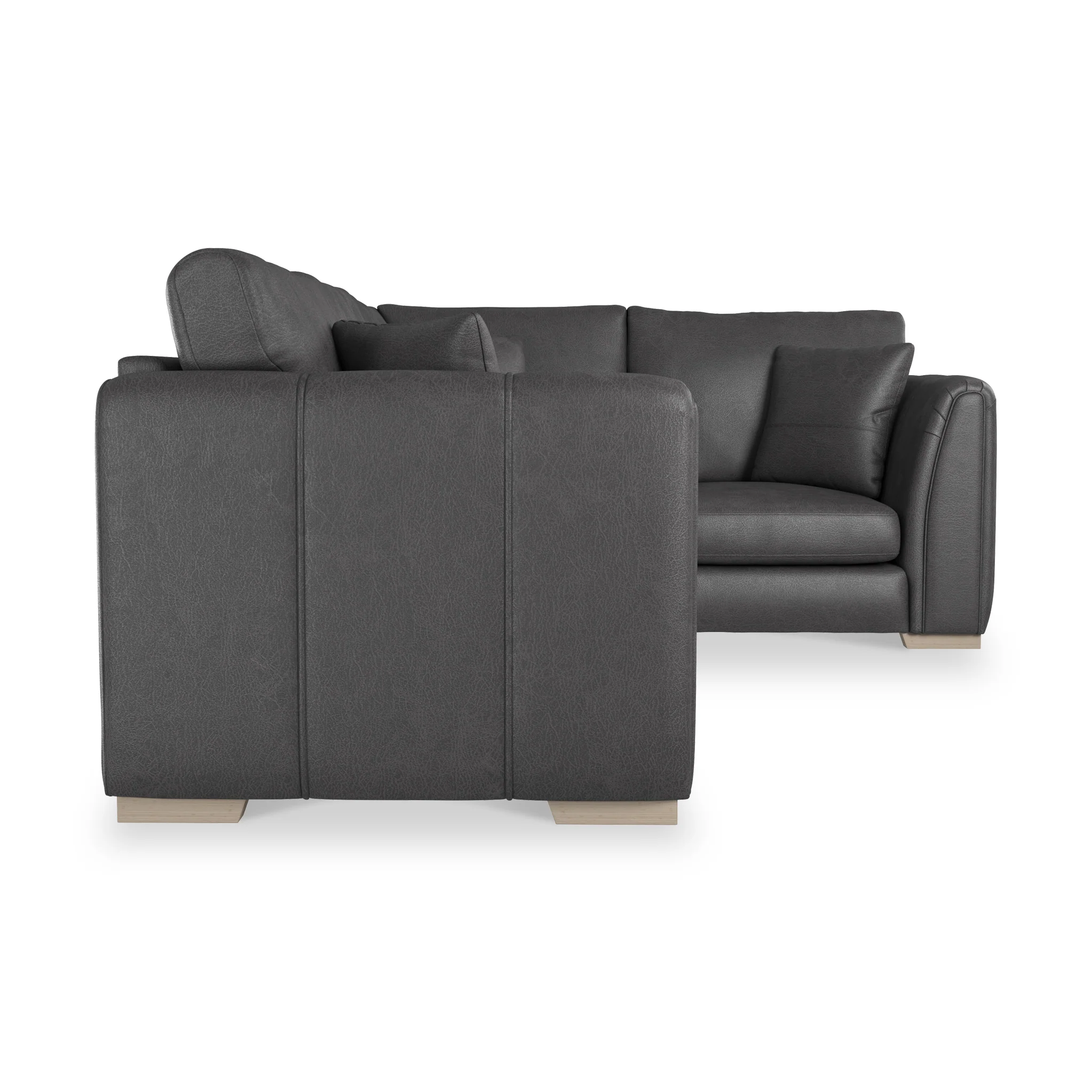 Oakley Faux Leather Corner Sofa - Image 19