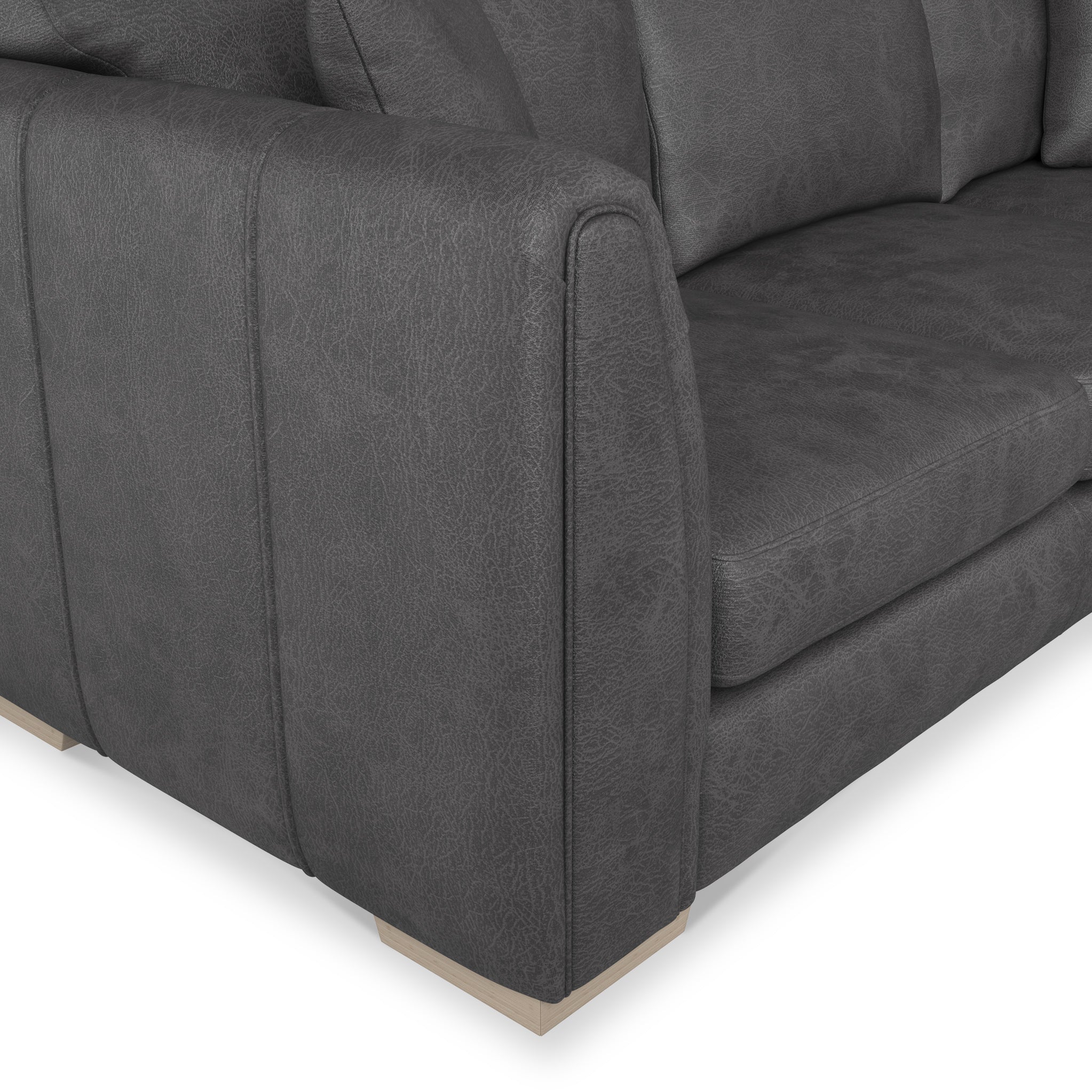 Oakley Faux Leather Corner Sofa - Image 21