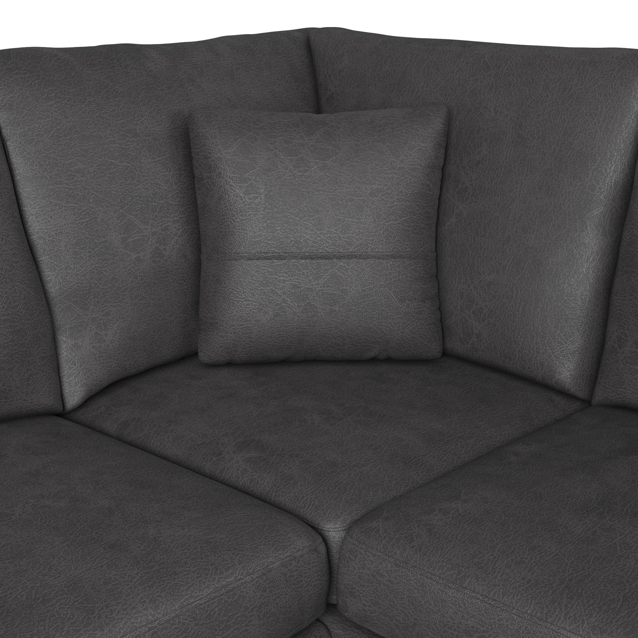 Oakley Faux Leather Corner Sofa - Image 22