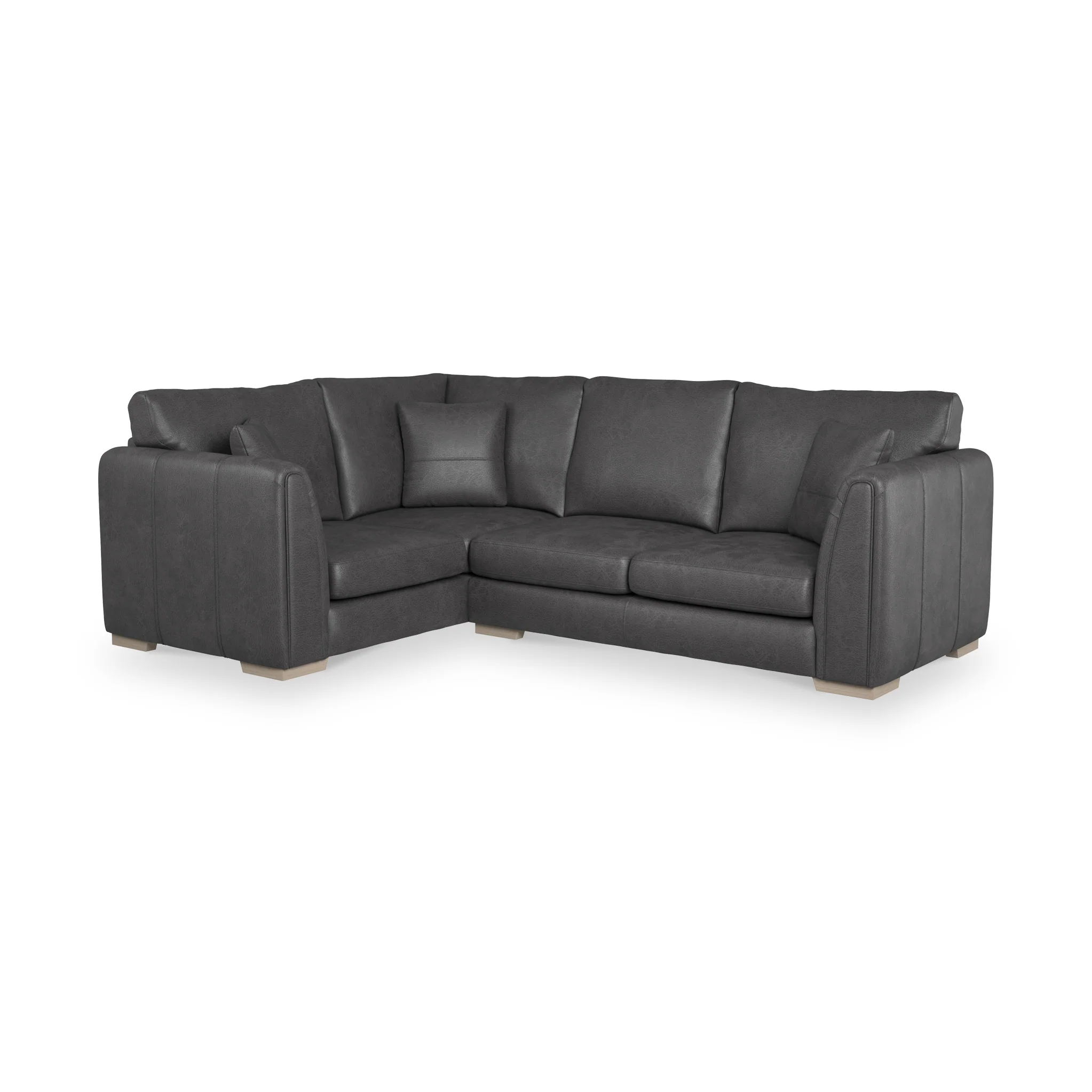 Oakley Faux Leather Corner Sofa - Image 24