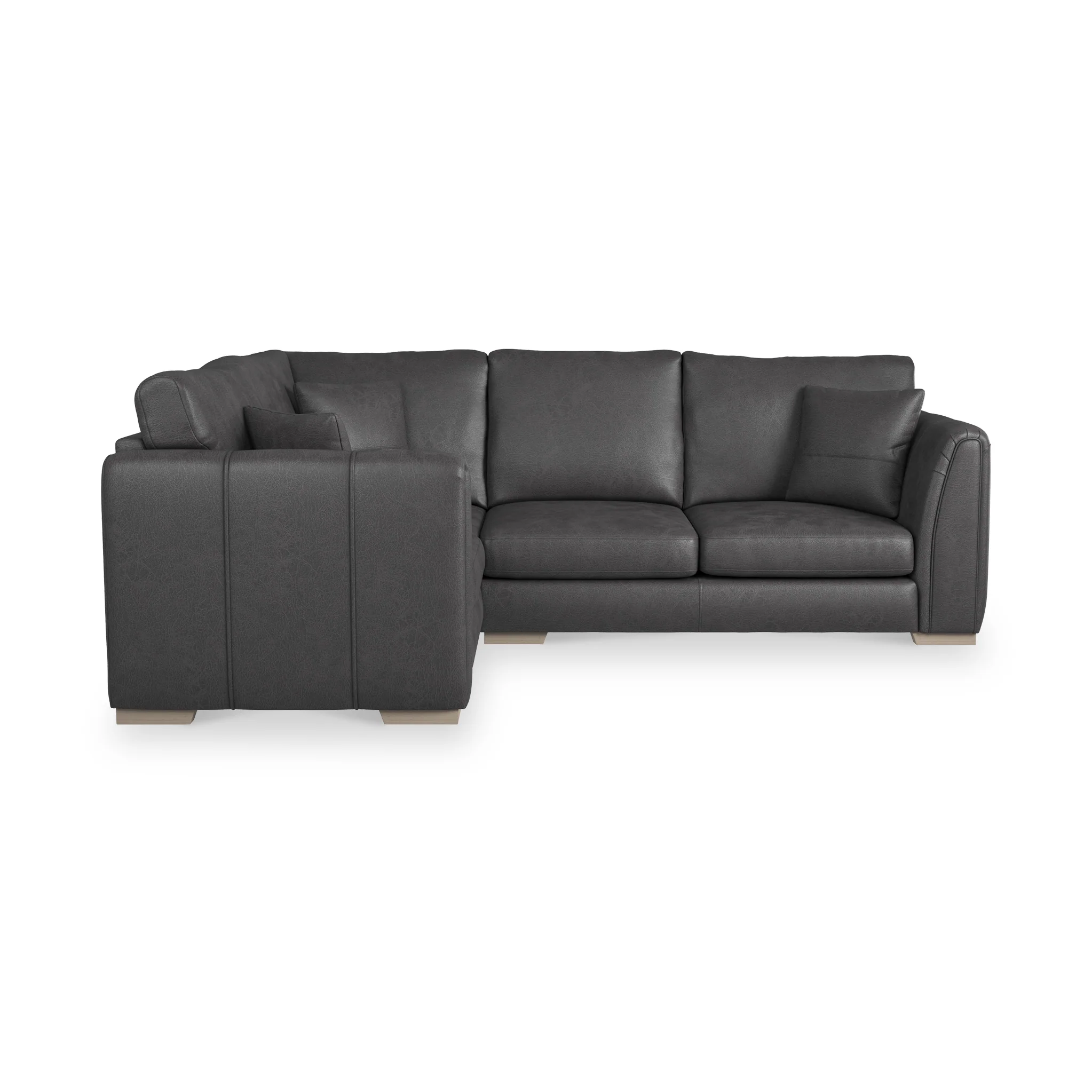 Oakley Faux Leather Corner Sofa - Image 26