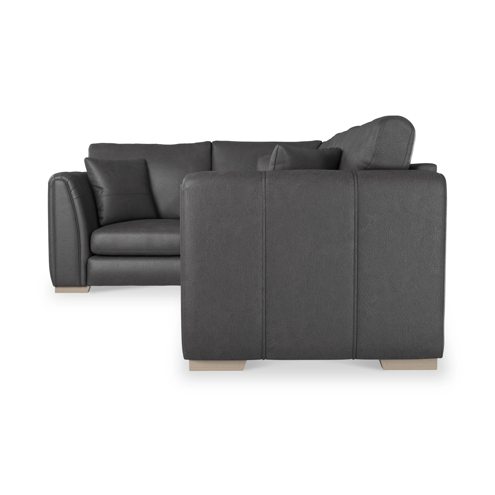 Oakley Faux Leather Corner Sofa - Image 27
