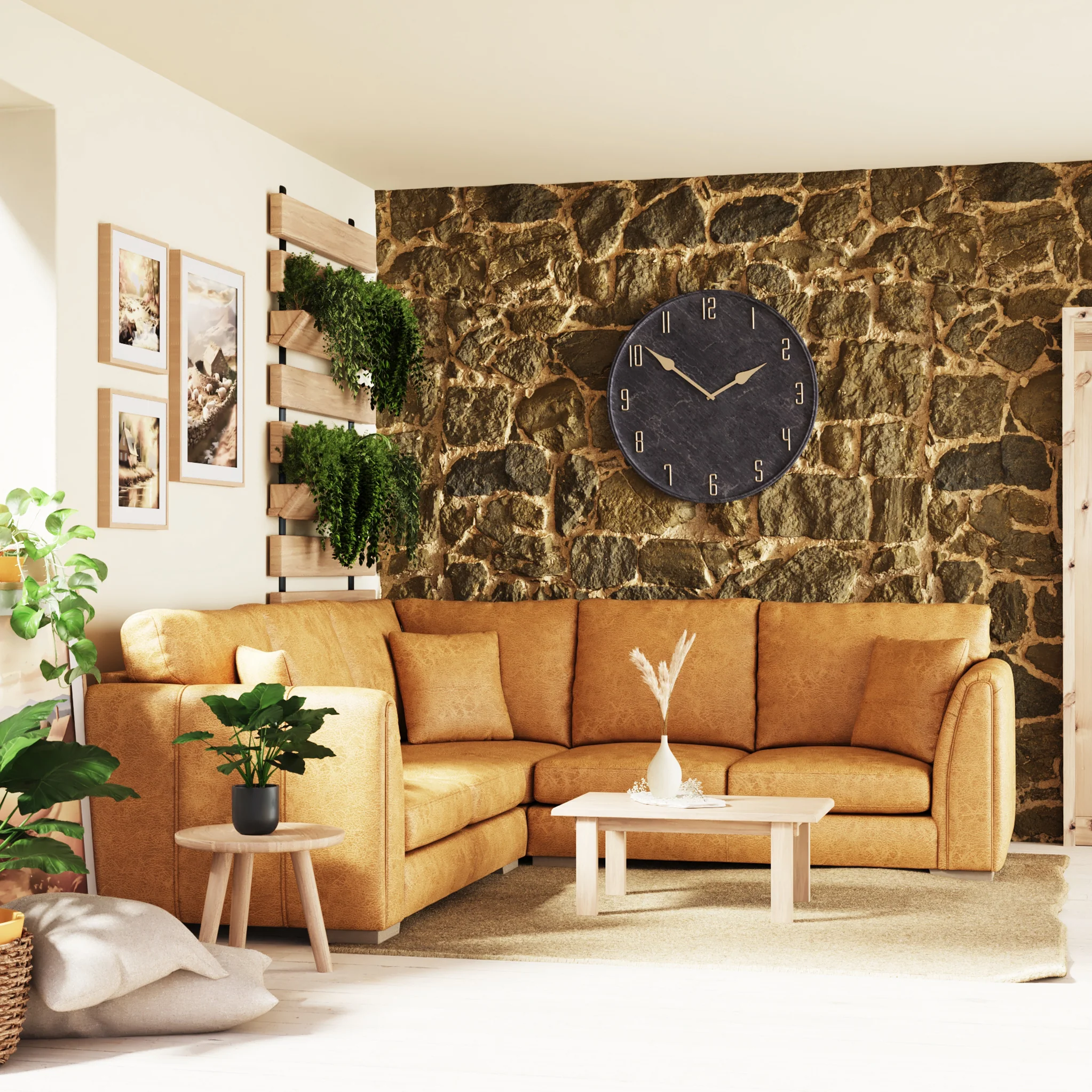 Oakley Faux Leather Corner Sofa - Image 38