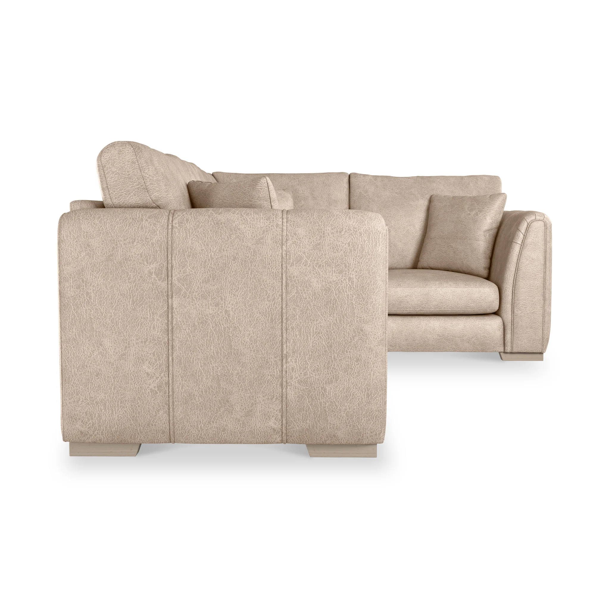 Oakley Faux Leather Corner Sofa - Image 4
