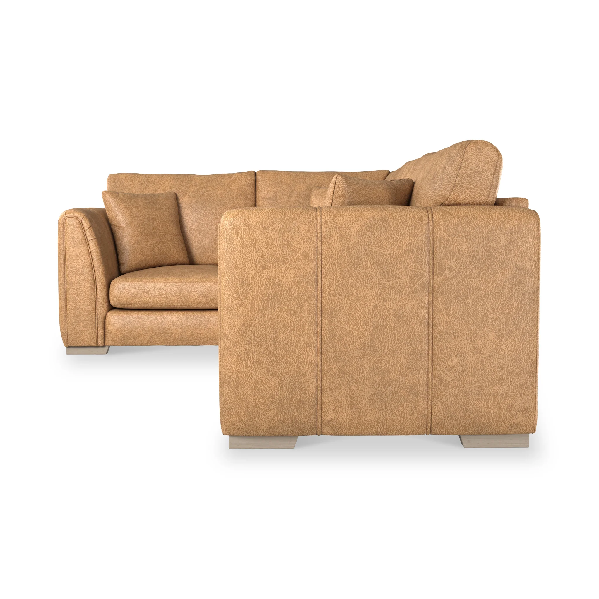 Oakley Faux Leather Corner Sofa - Image 40