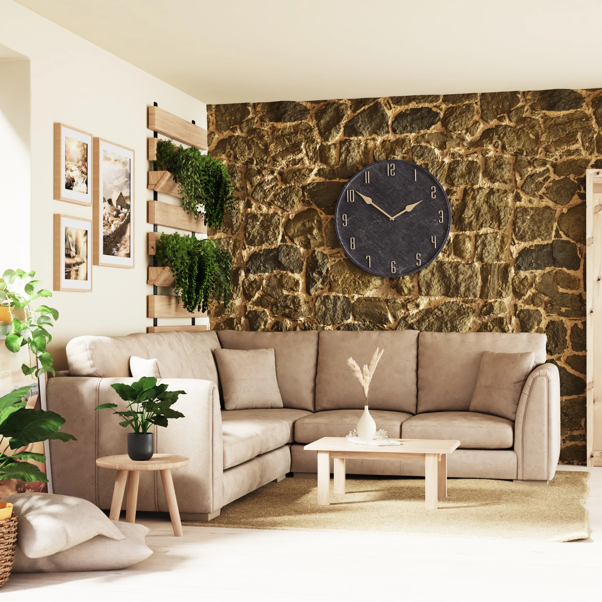 Oakley Faux Leather Corner Sofa - Image 9