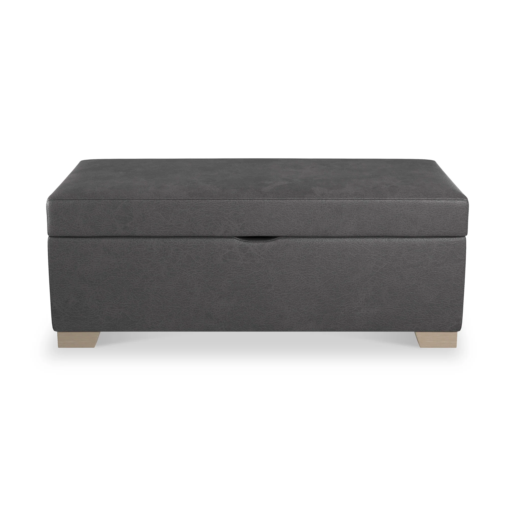 Oakley Faux Leather Storage Footstool - Image 11