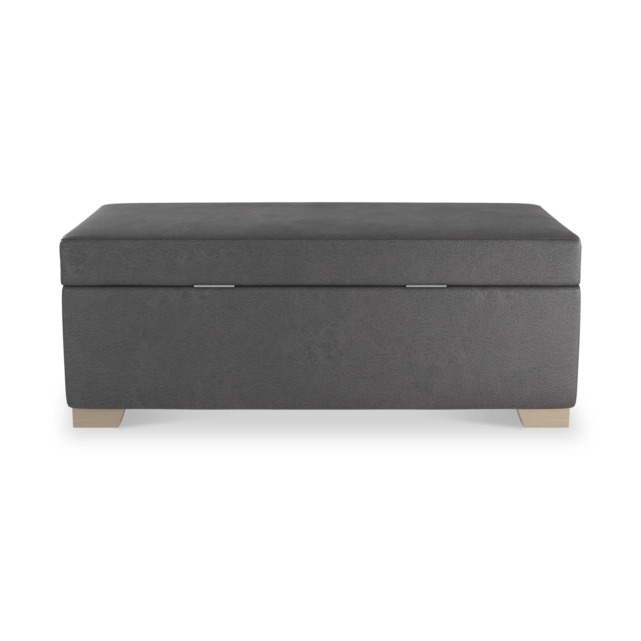Oakley Faux Leather Storage Footstool - Image 14