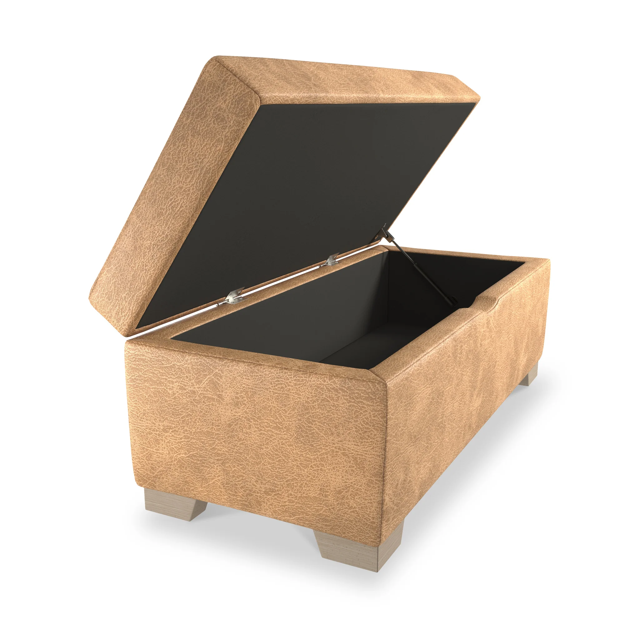Oakley Faux Leather Storage Footstool - Image 22