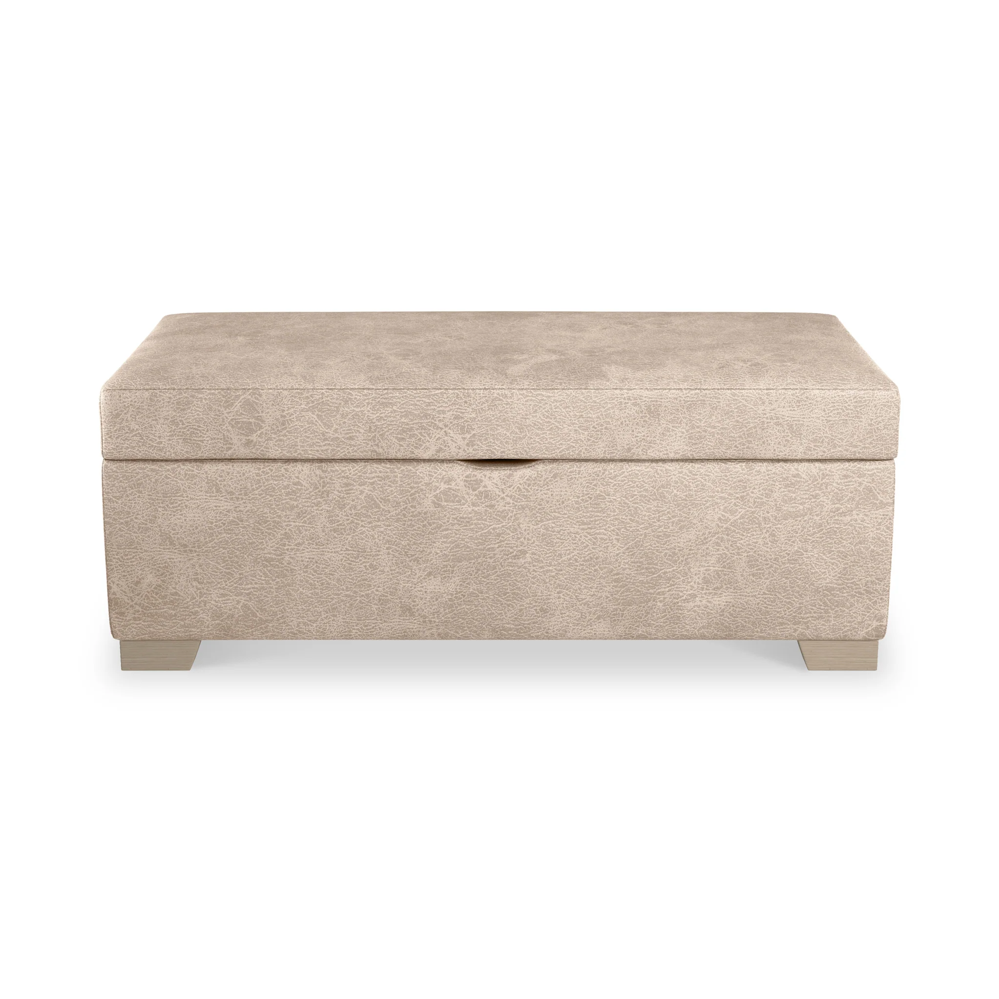 Oakley Faux Leather Storage Footstool - Image 3