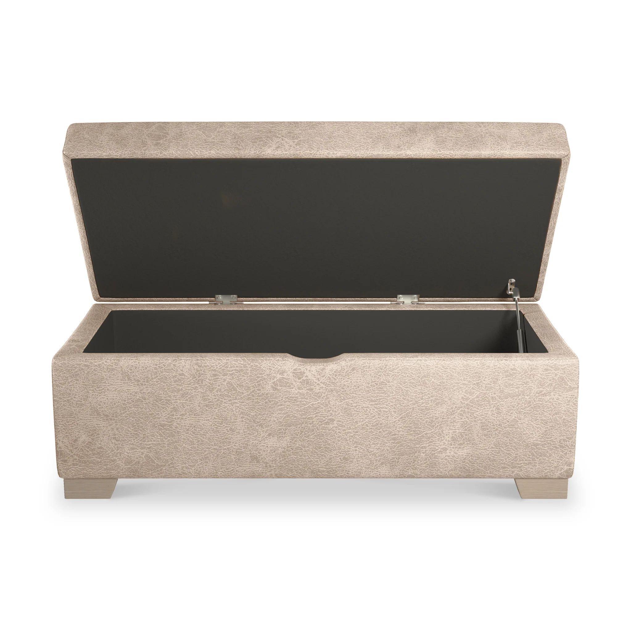 Oakley Faux Leather Storage Footstool - Image 4