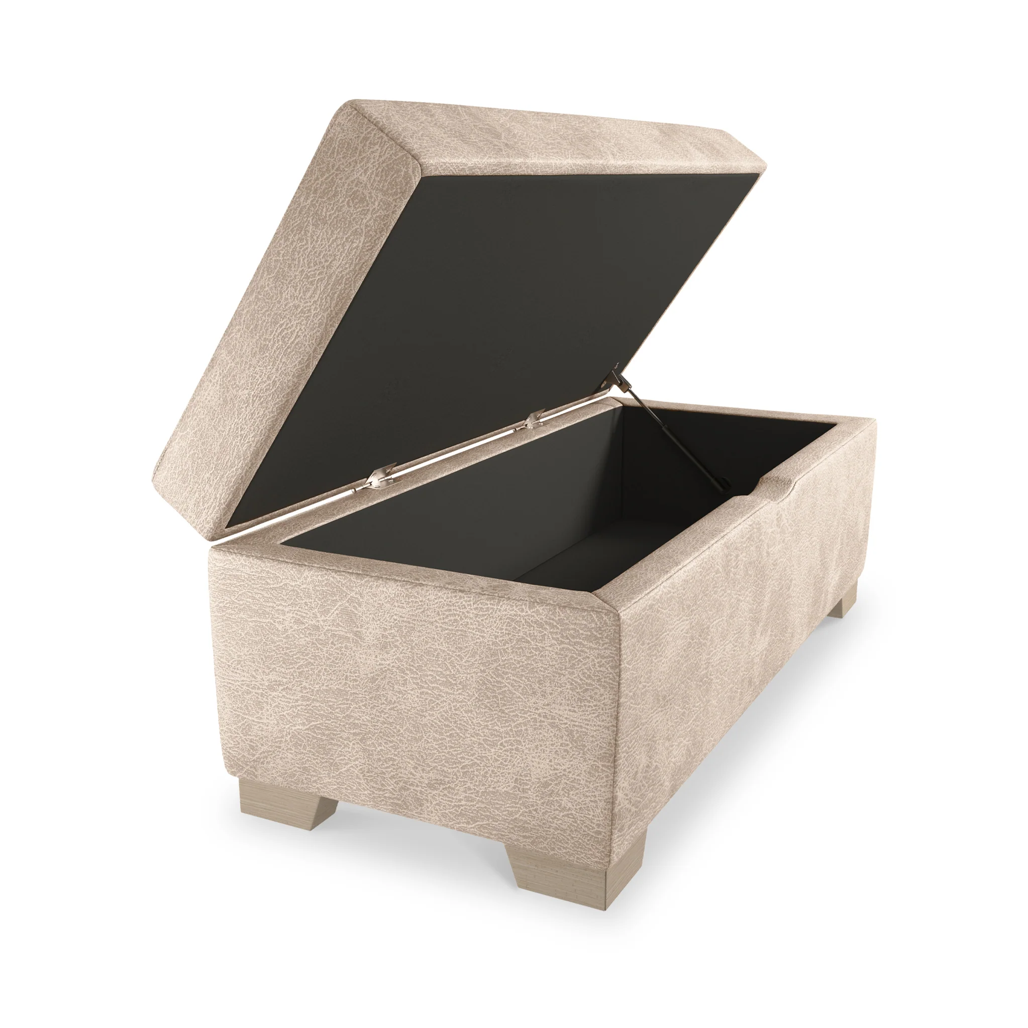 Oakley Faux Leather Storage Footstool - Image 5