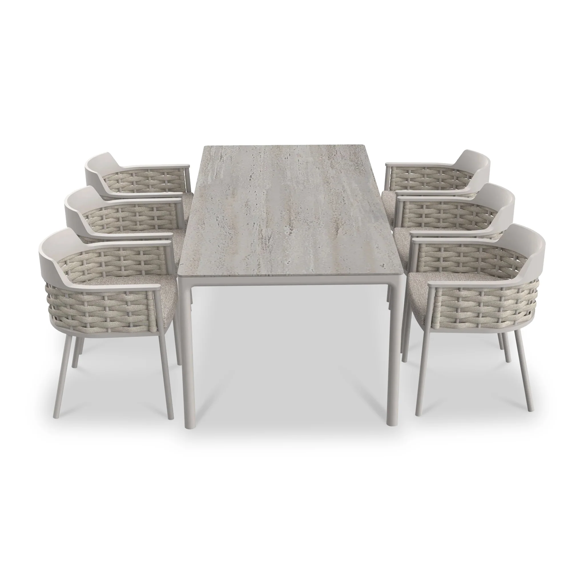 Olma 6 Seater Dining Table Set & Chairs - Image 4