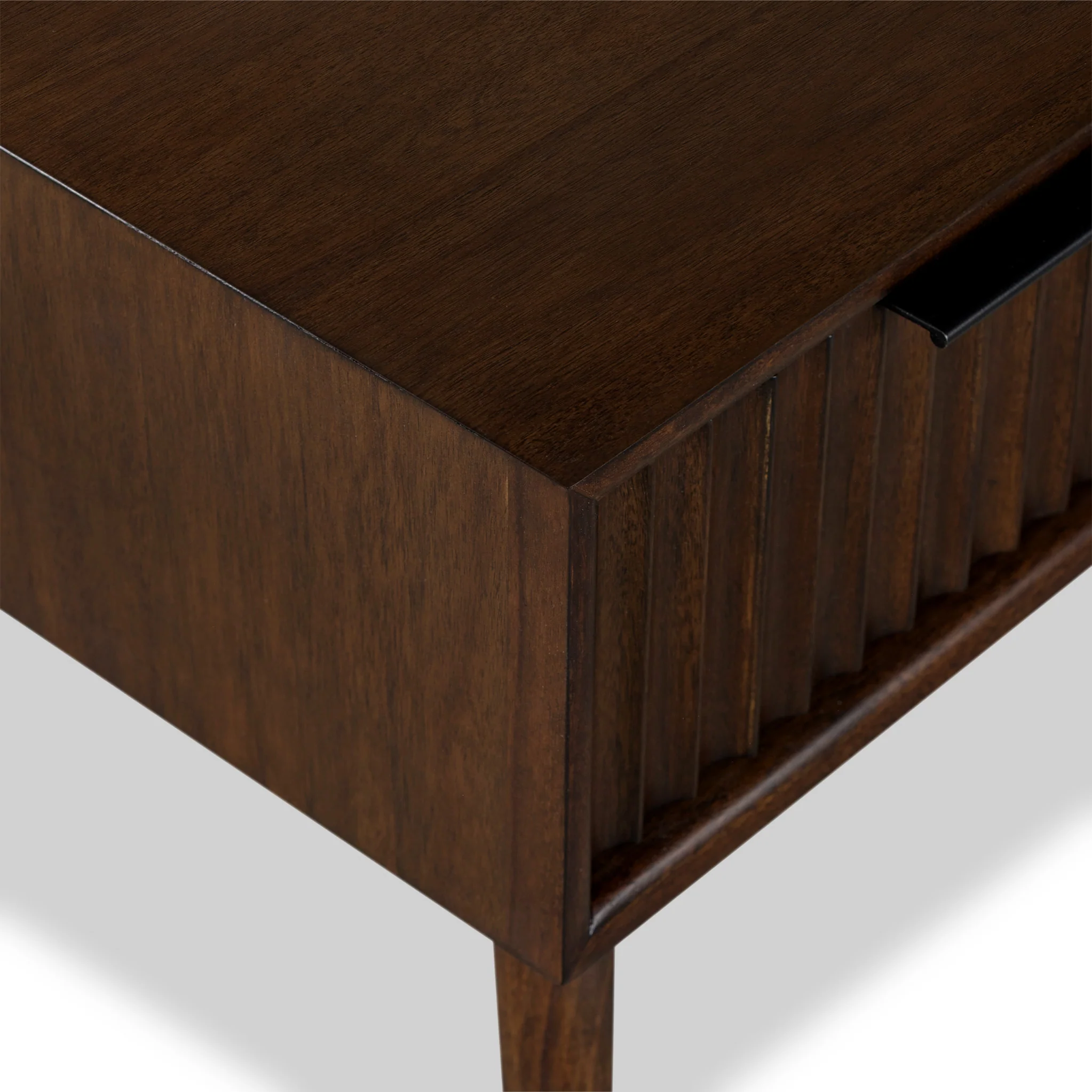 Oskar 1 Drawer Grooved Side Table - Image 11