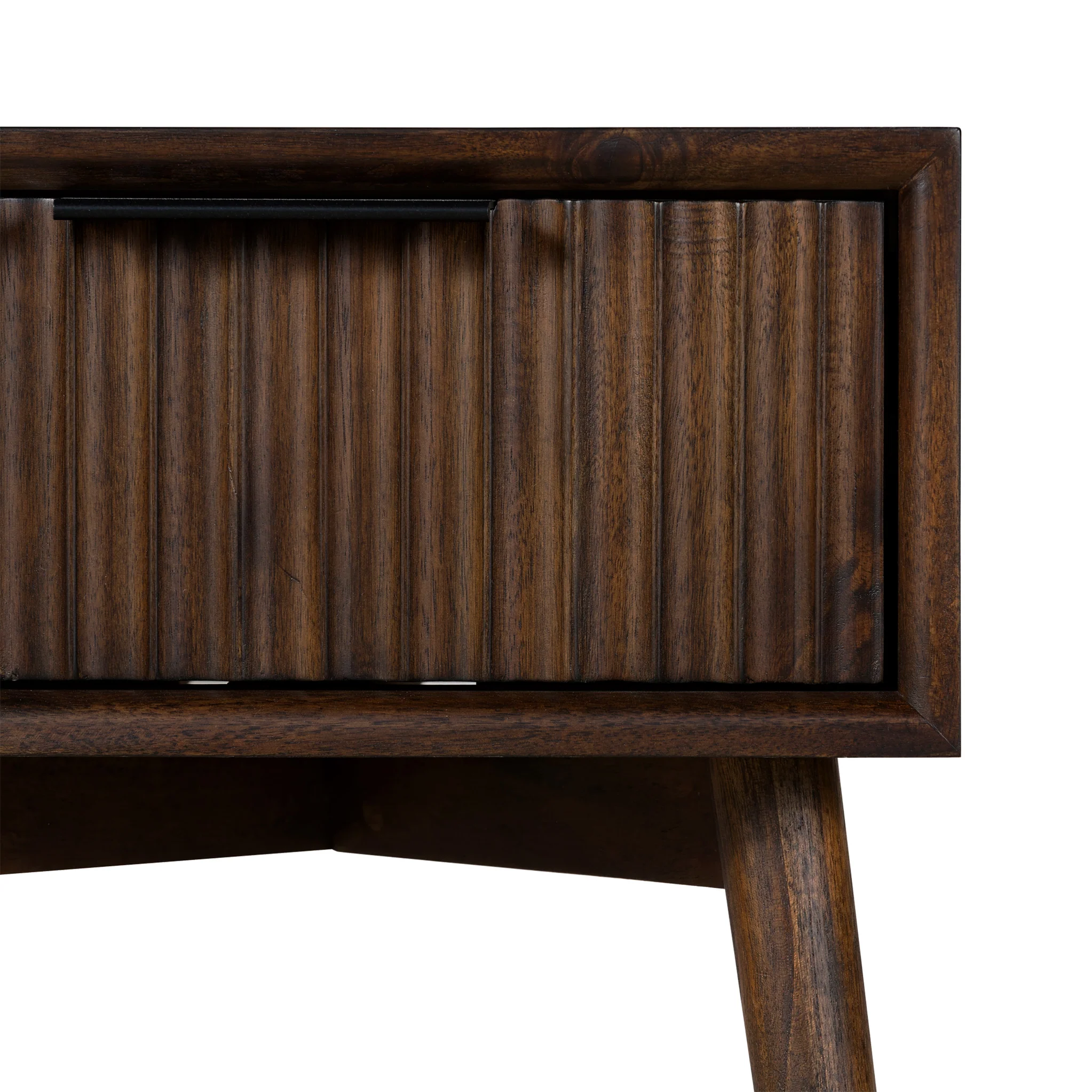 Oskar 1 Drawer Grooved Side Table - Image 7