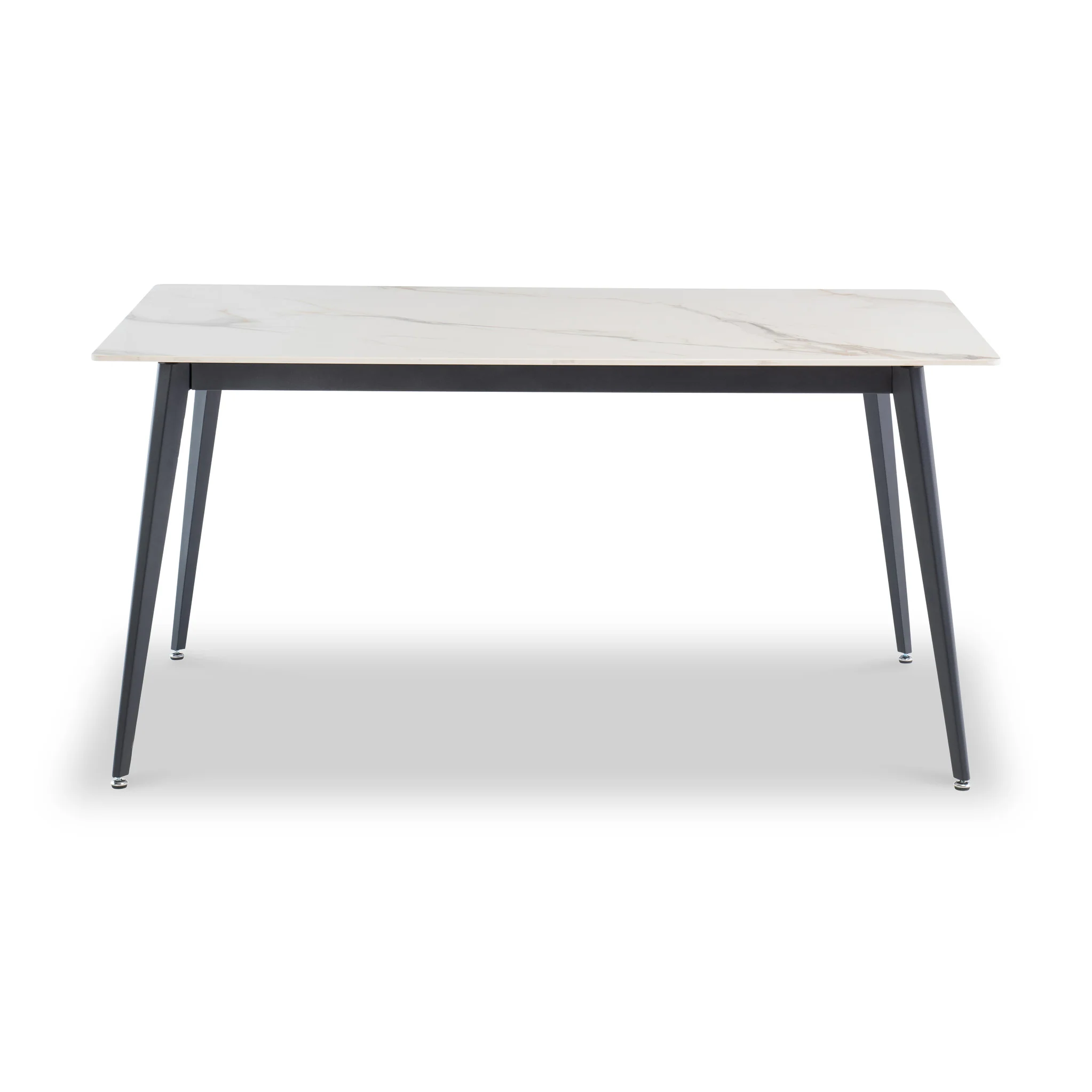 Owen White & Gold Sintered Stone Dining Table - Image 3