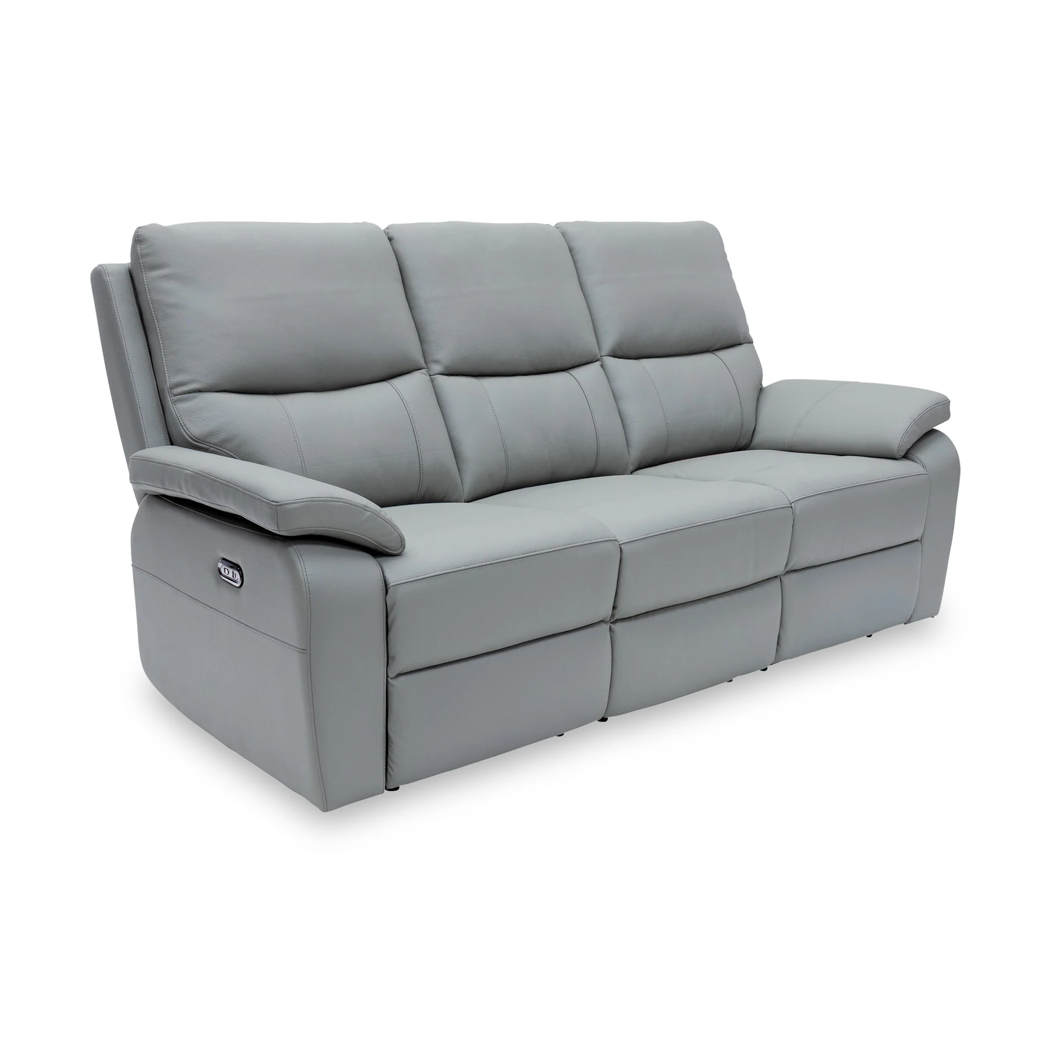 Oxley Leather 3 Seater Power Recliner - Image 4