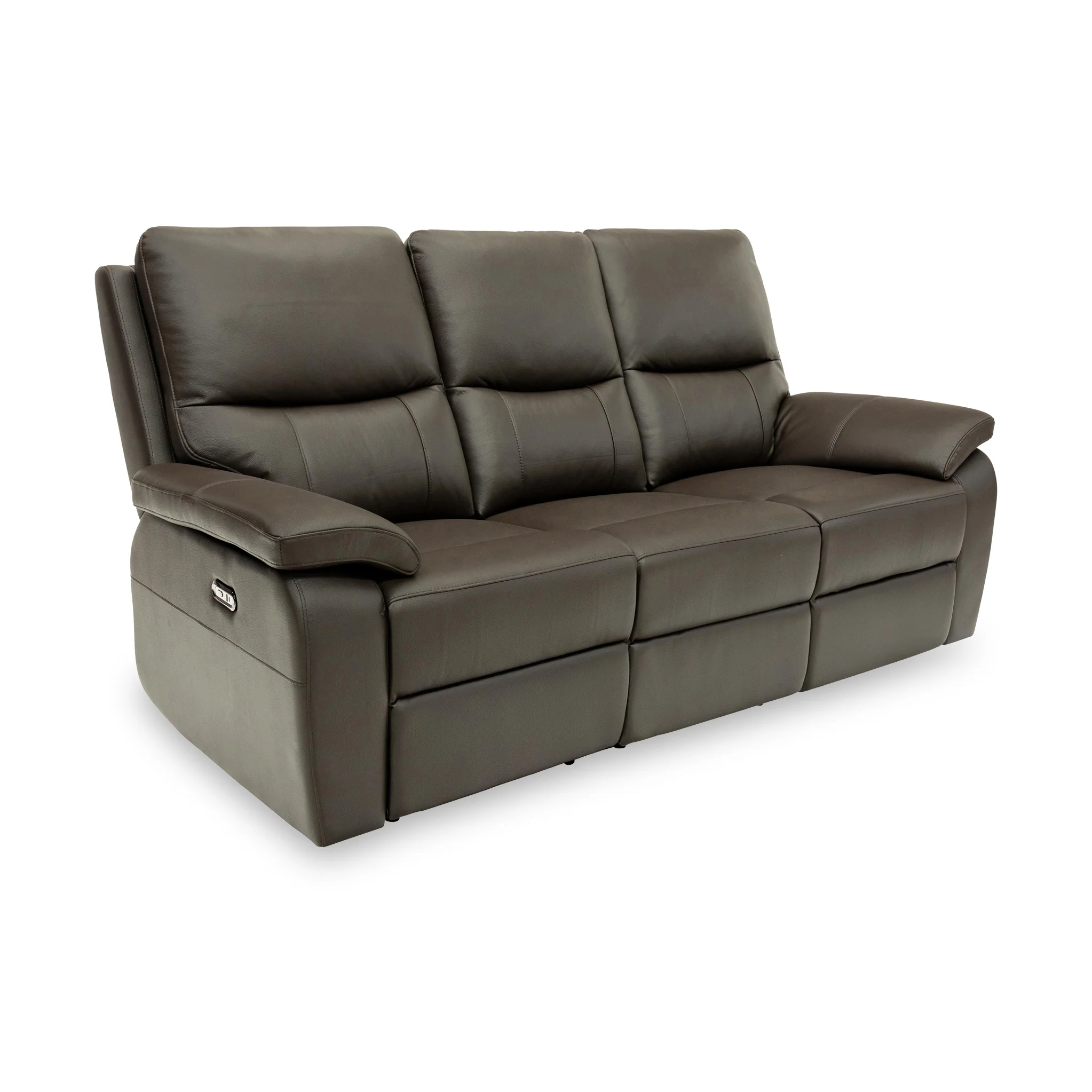 Oxley Leather 3 Seater Power Recliner - Image 7