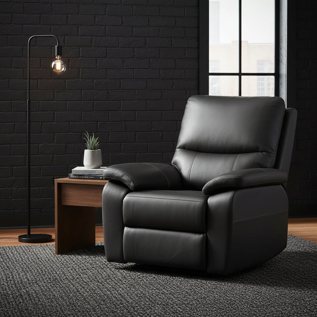 Oxley Leather Power Recliner Armchair - Image 2