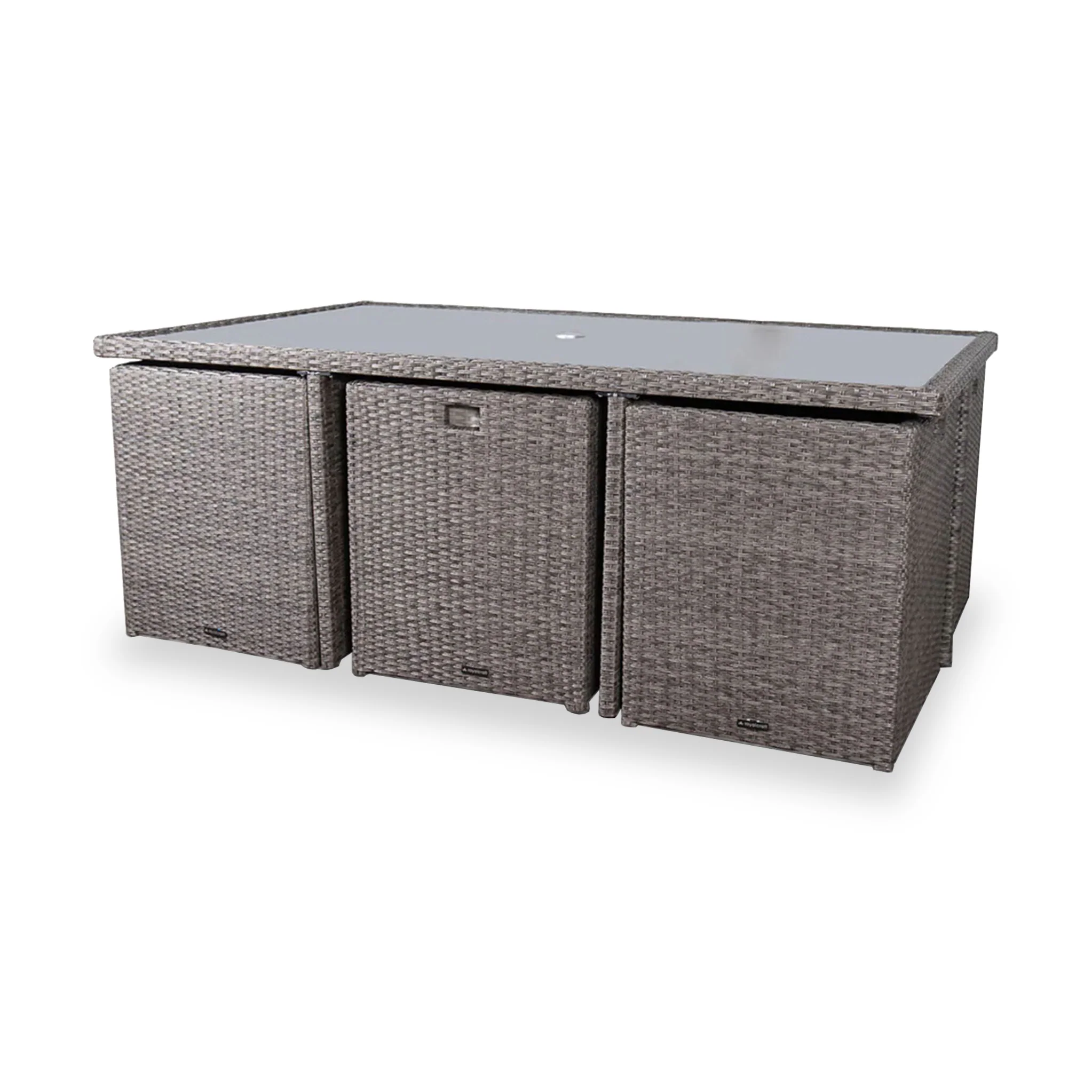 Paris 10 Seat Lux Rattan Cube Set - Image 10