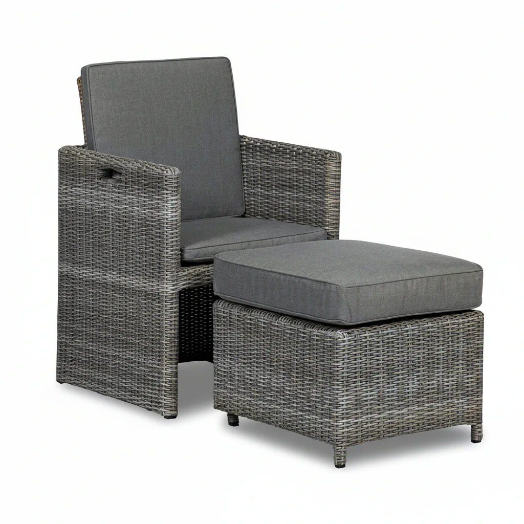 Paris 10 Seat Lux Rattan Cube Set - Image 11