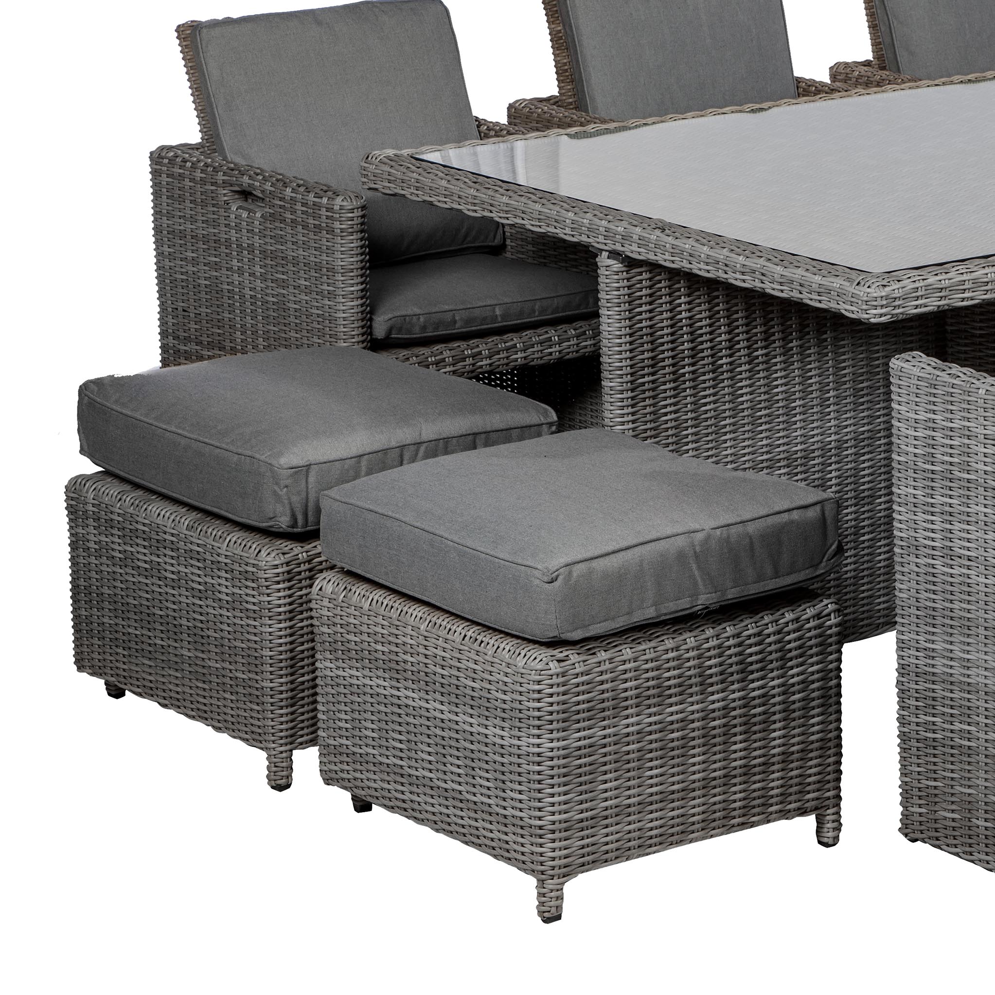 Paris 10 Seat Lux Rattan Cube Set - Image 13