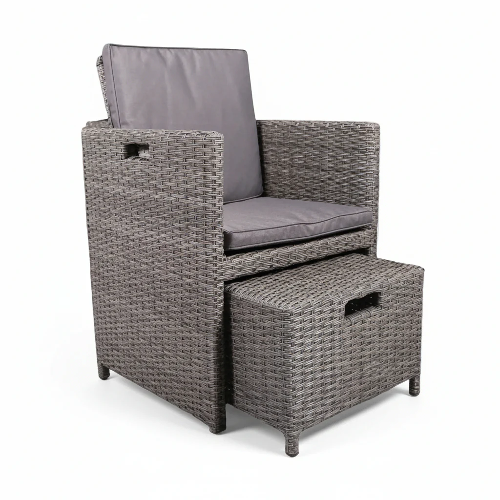 Paris 10 Seat Lux Rattan Cube Set - Image 14