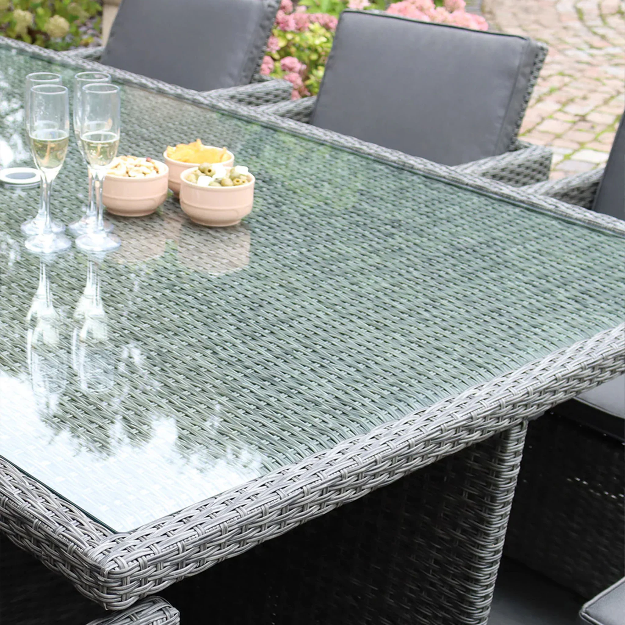 Paris 10 Seat Lux Rattan Cube Set - Image 6