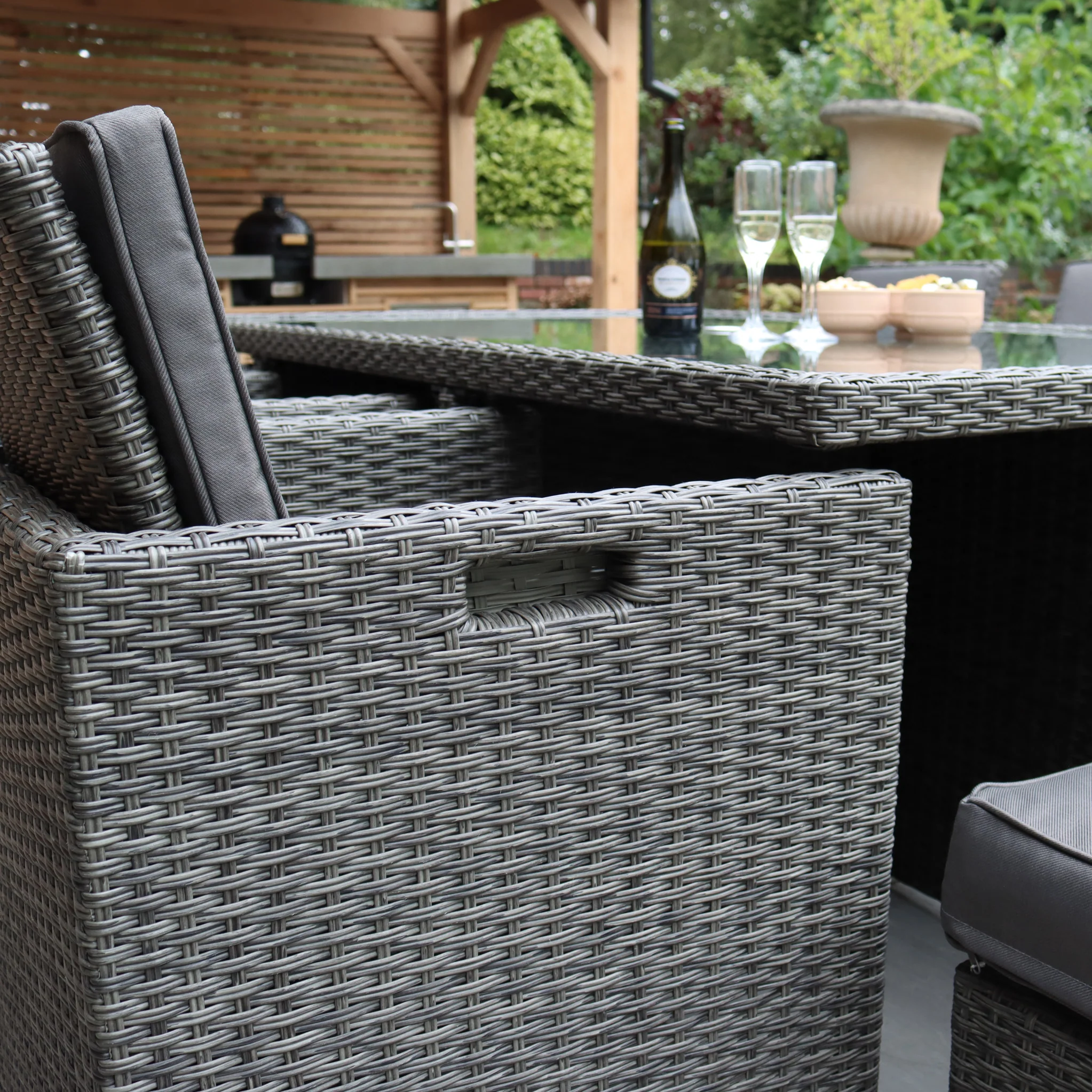 Paris 10 Seat Lux Rattan Cube Set - Image 7