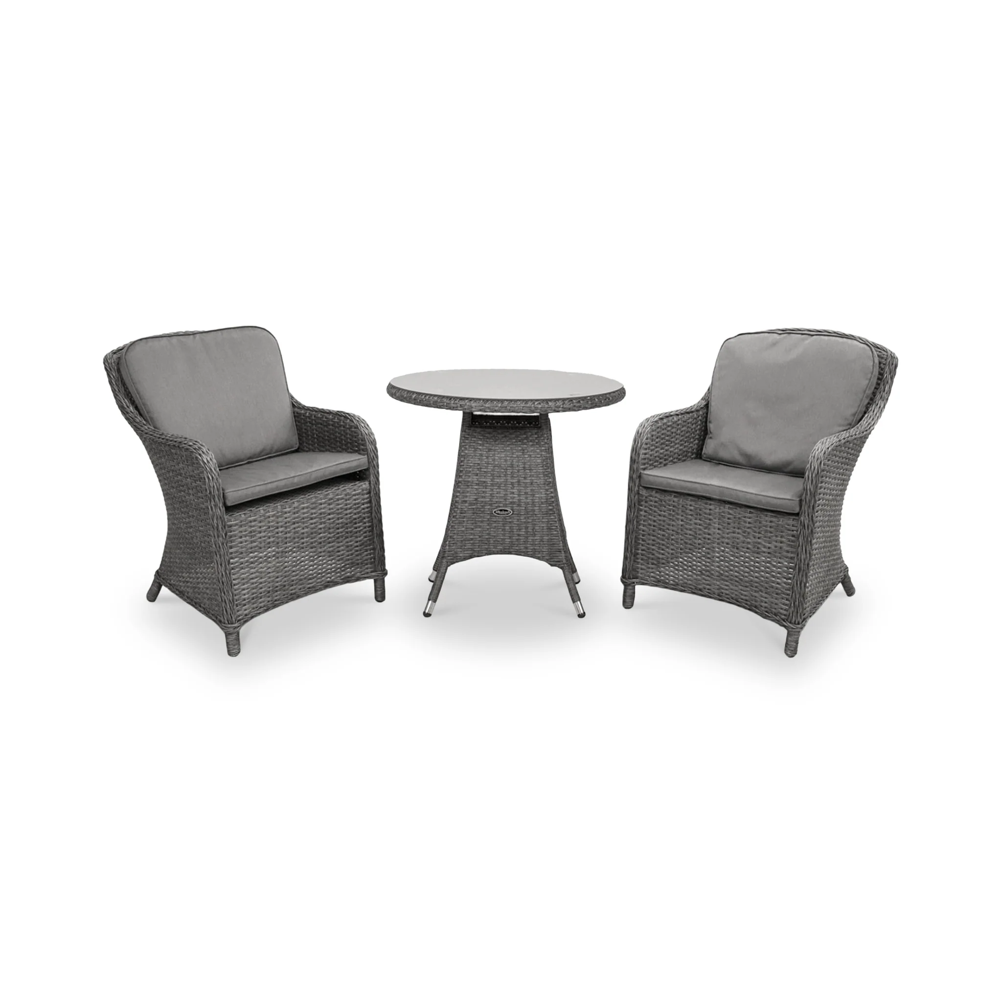 Paris 2 Seat Lux Rattan Bistro Set - Image 3