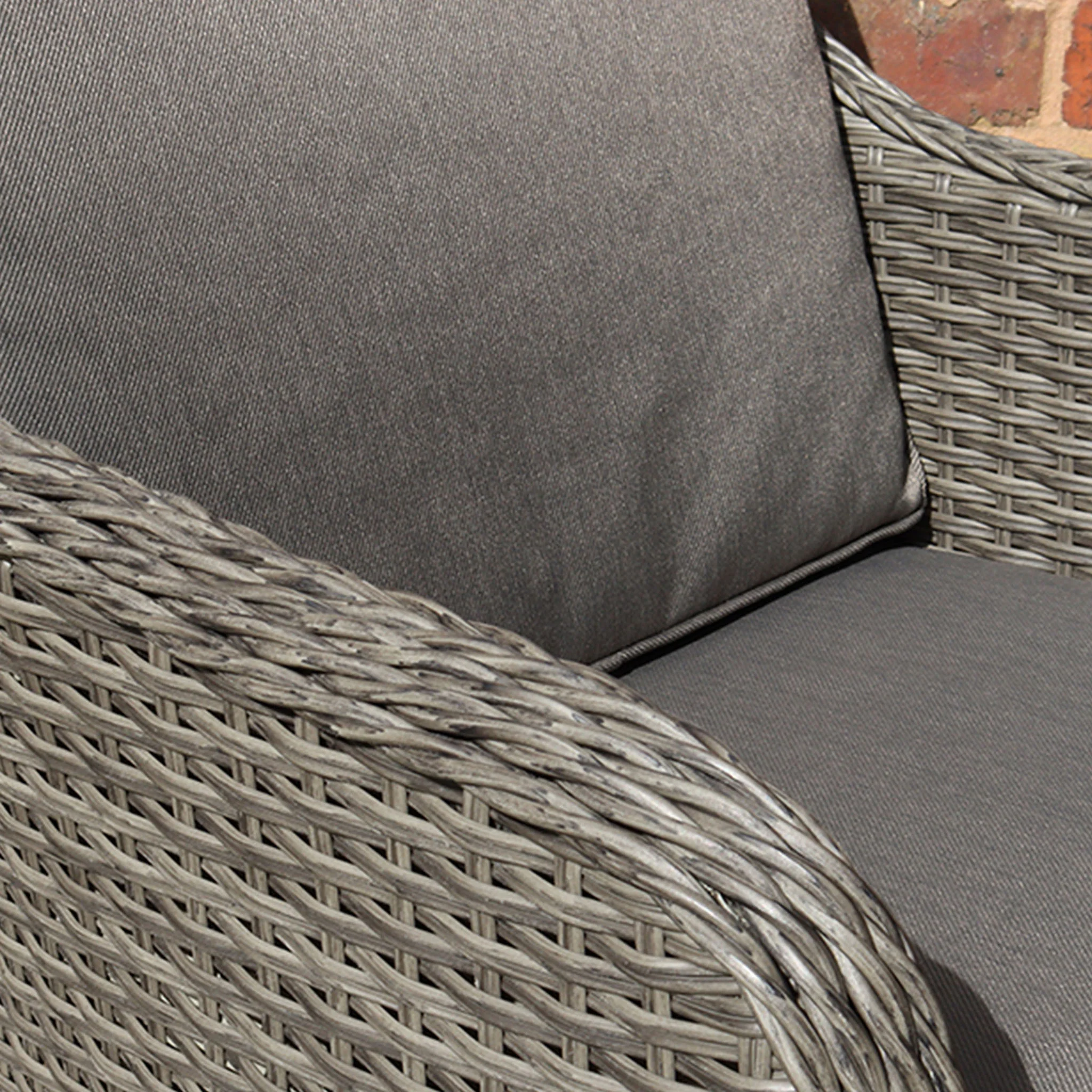 Paris 2 Seat Lux Rattan Bistro Set - Image 5