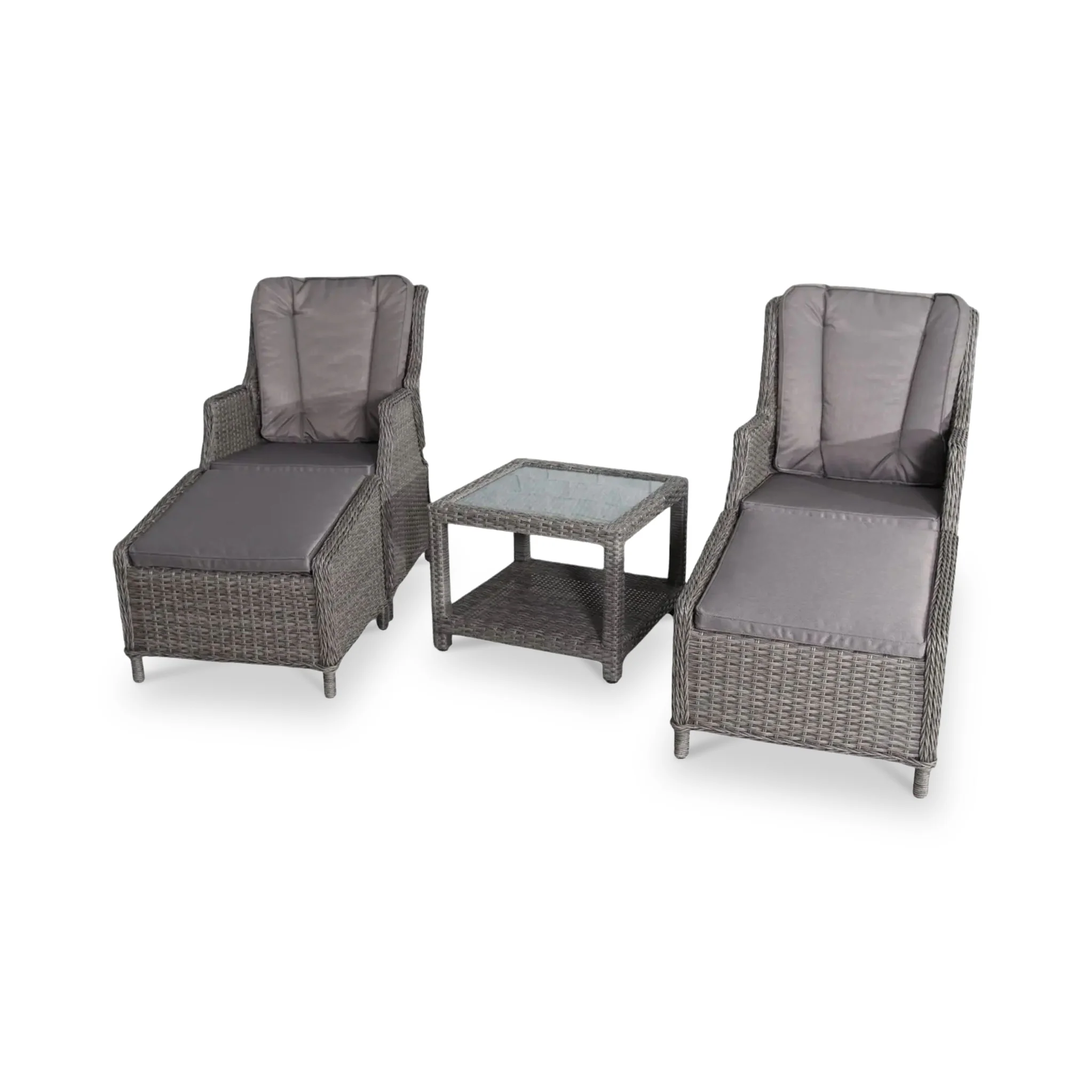 Paris 2 Seater High Back Recliner Comfort Companion Set - Image 7
