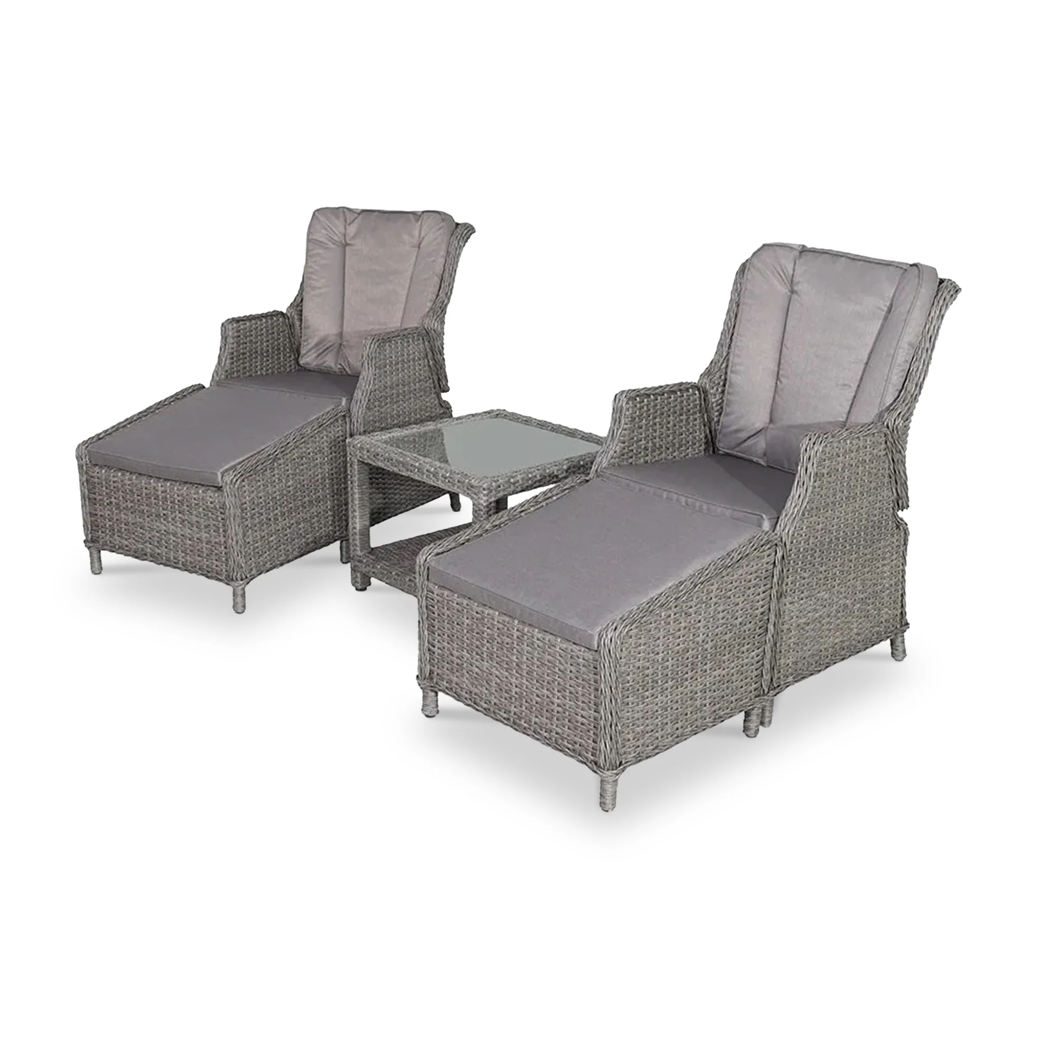 Paris 2 Seater High Back Recliner Comfort Companion Set - Image 8