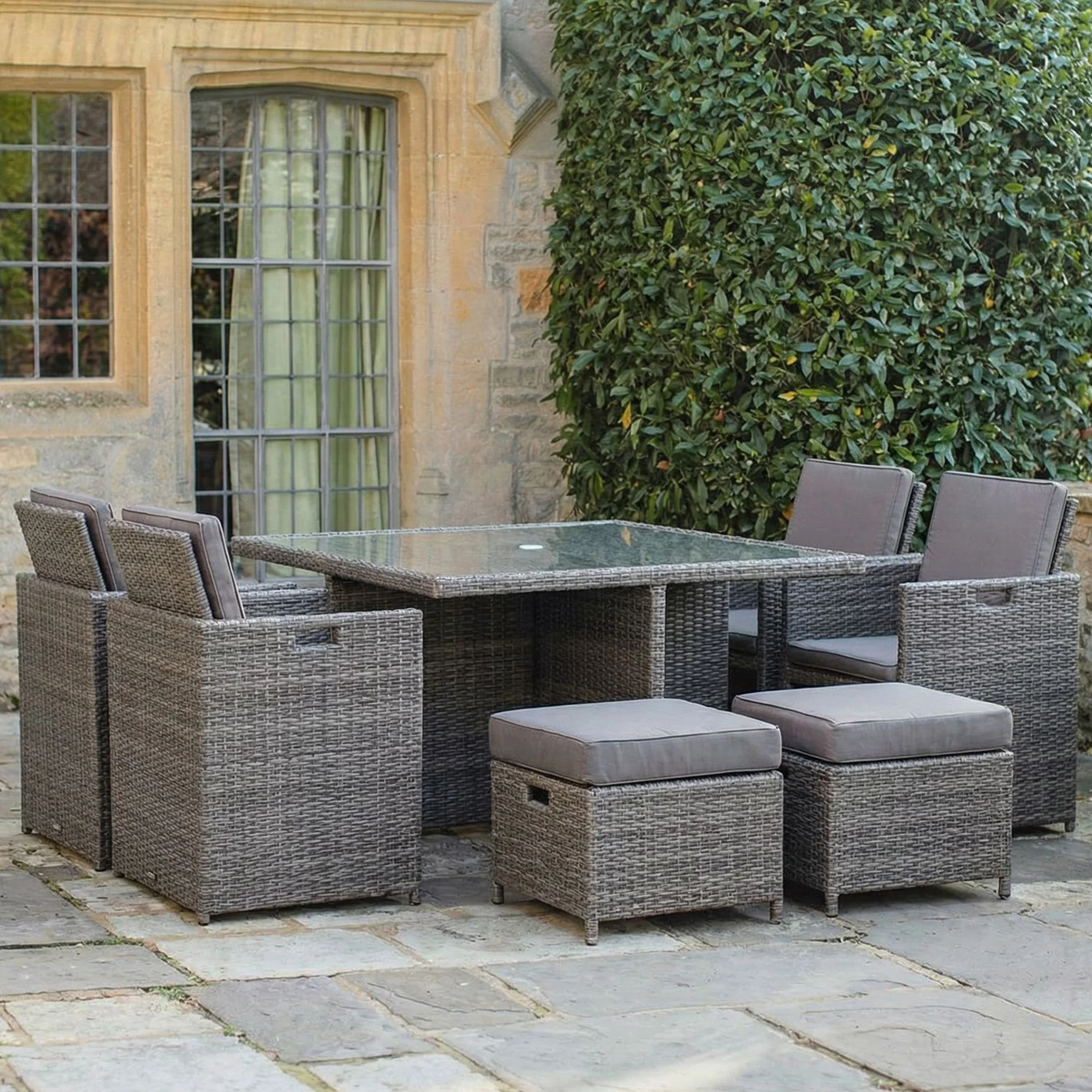 Paris 8 Seat Lux Rattan Cube Set - Image 3