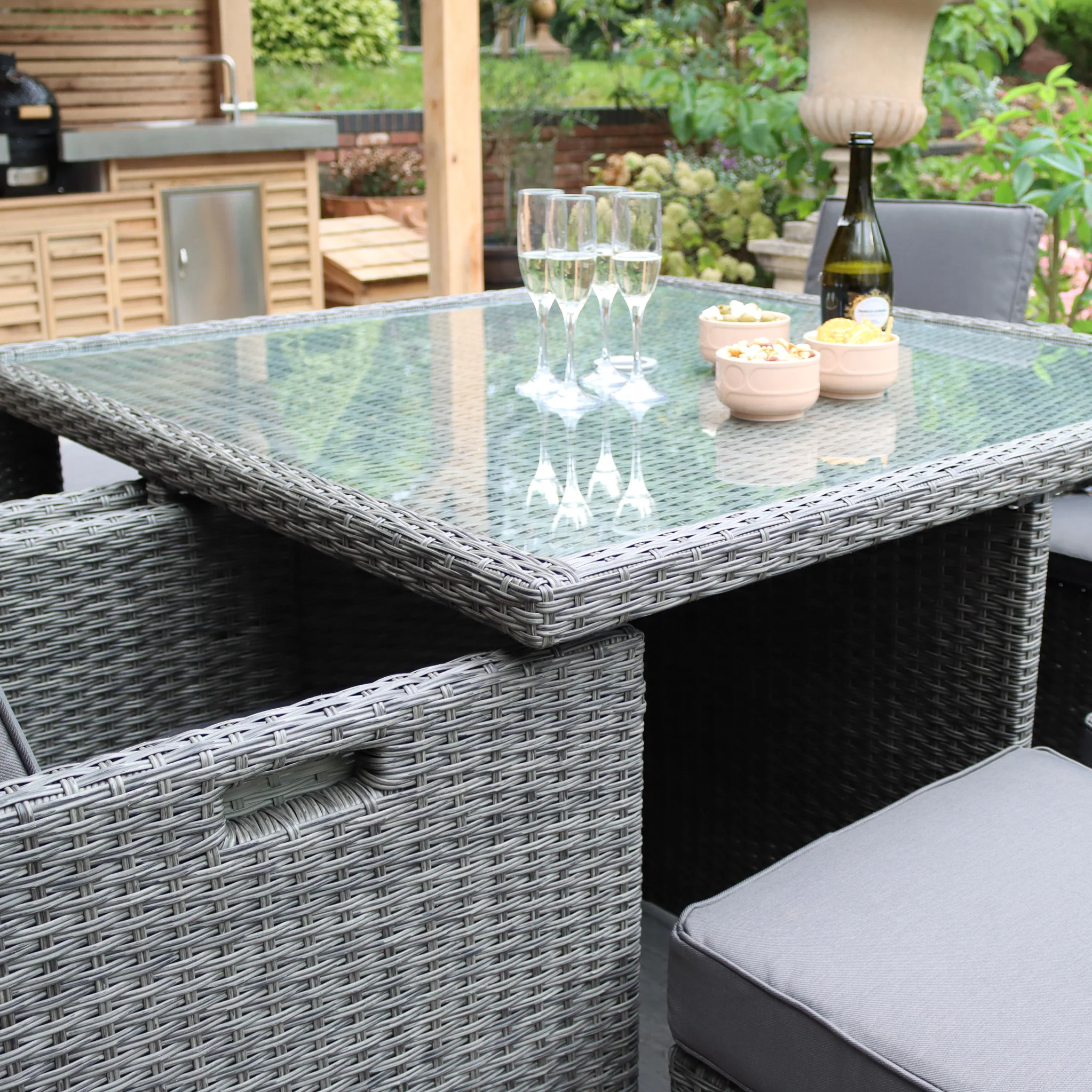 Paris 8 Seat Lux Rattan Cube Set - Image 5