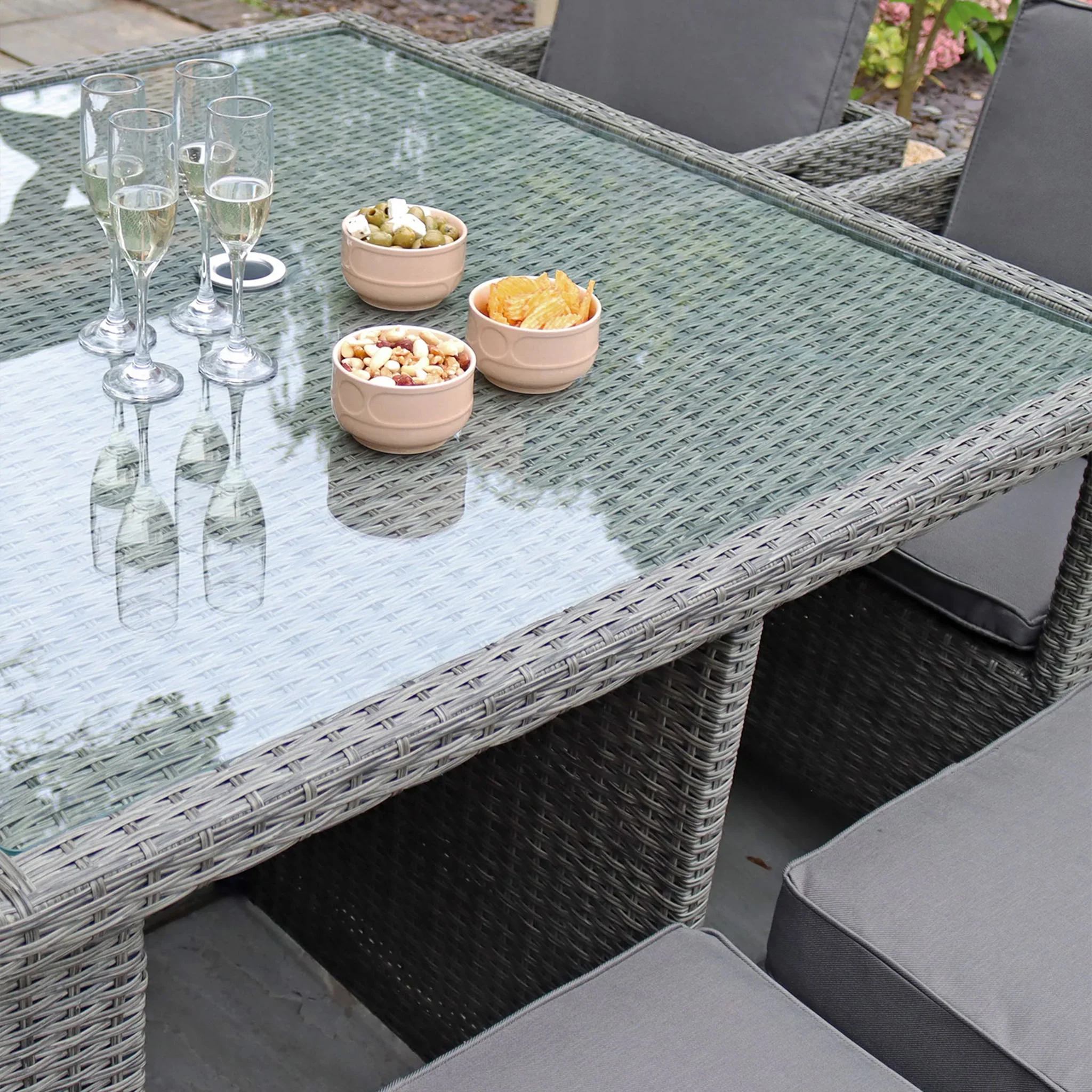 Paris 8 Seat Lux Rattan Cube Set - Image 6