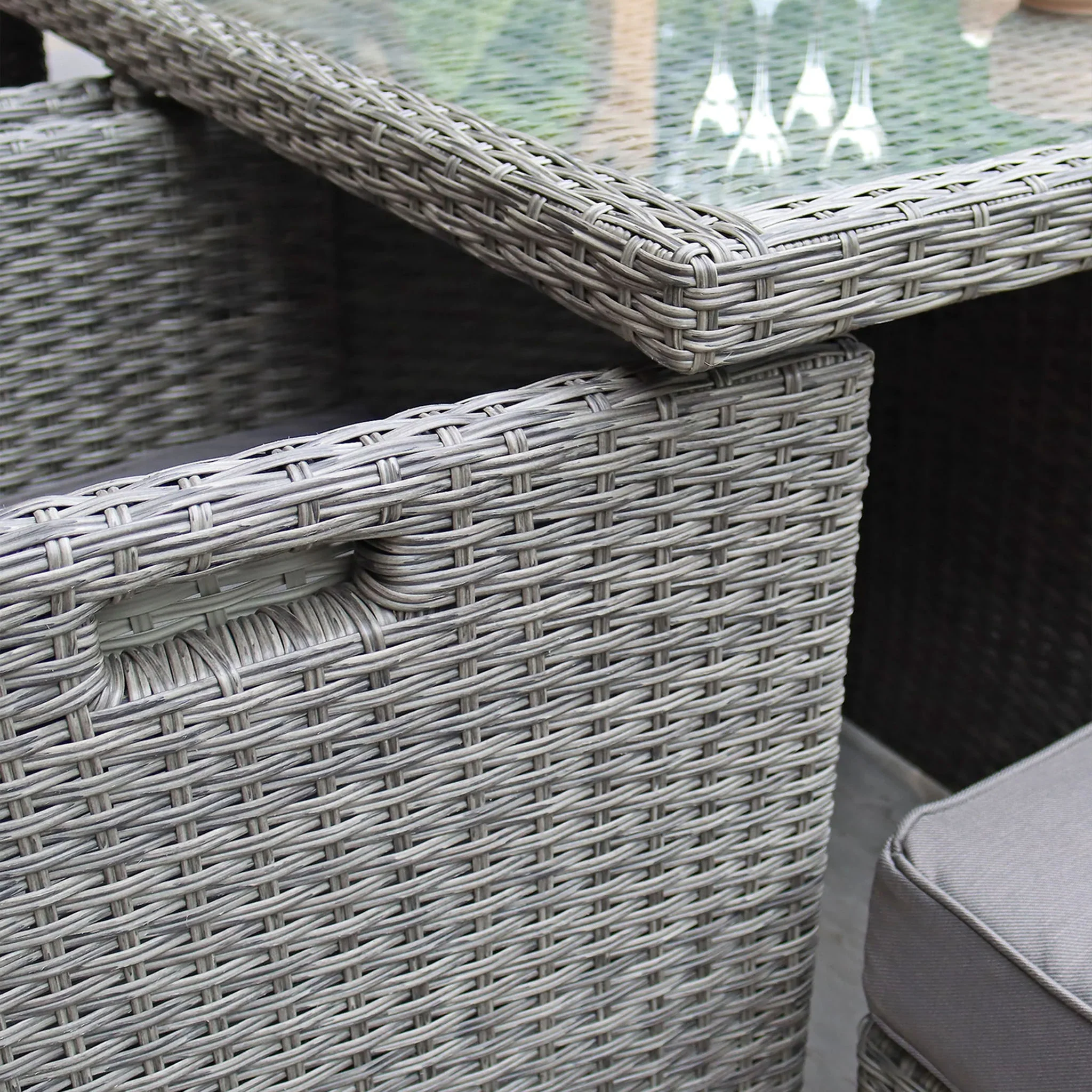 Paris 8 Seat Lux Rattan Cube Set - Image 7