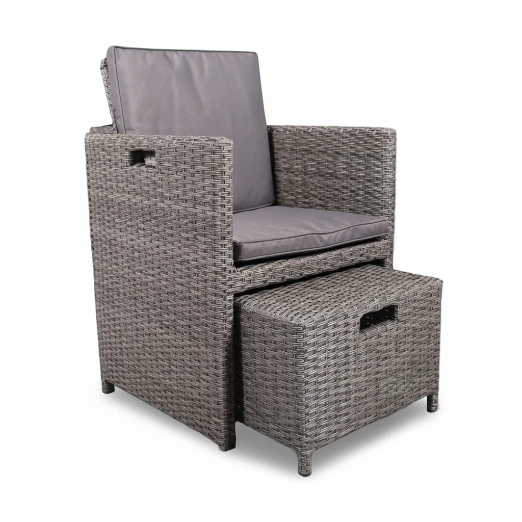 Paris 8 Seat Lux Rattan Cube Set - Image 9