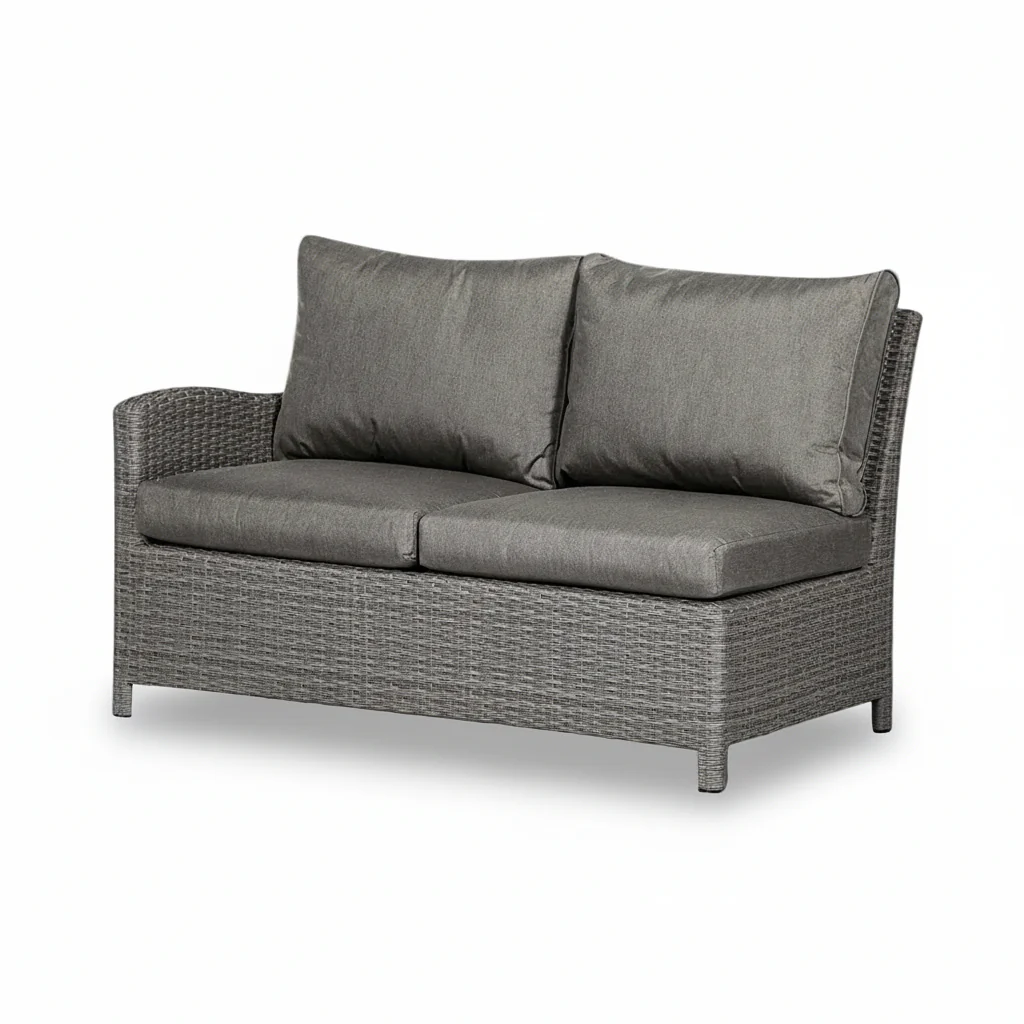 Paris Rattan Lounge Dining Set with Rise and Fall Table - Image 11