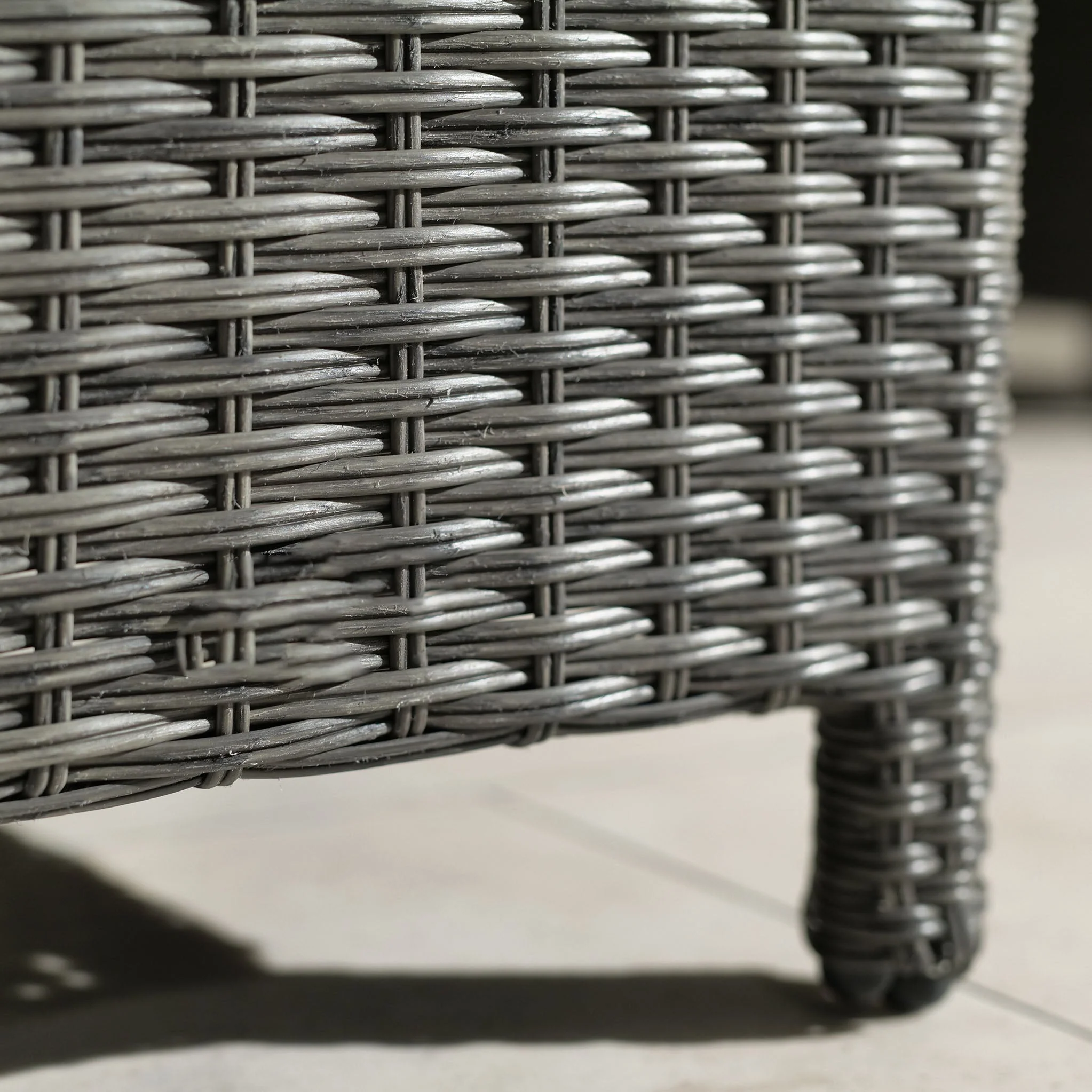 Paris Rattan Lounge Dining Set with Rise and Fall Table - Image 9