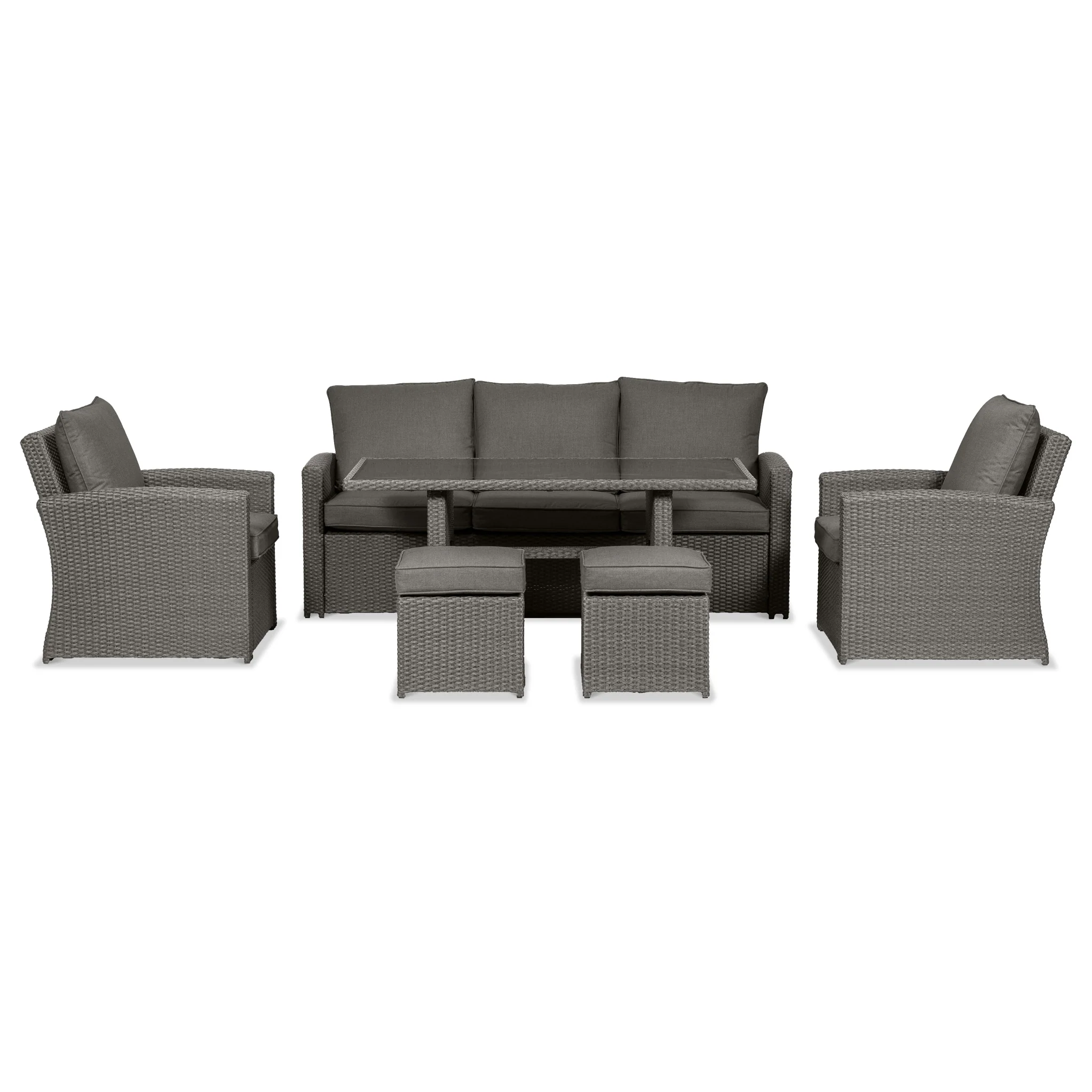 Paris Rattan Seven Seater Deluxe Sofa Dining Set - Image 5