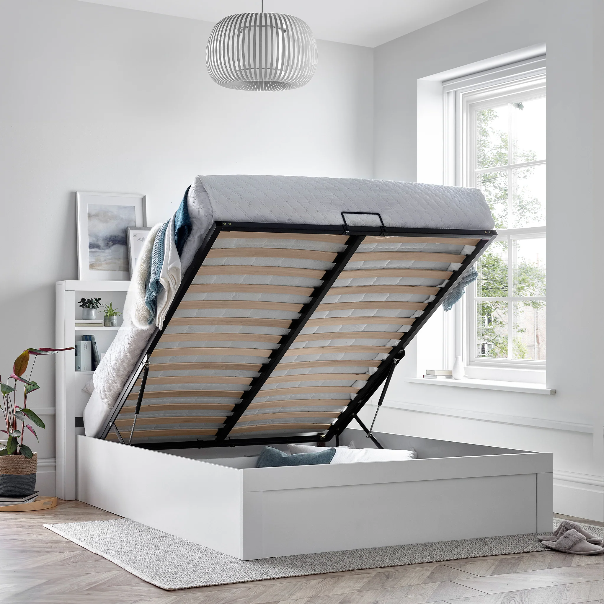 Parson Wooden Storage Ottoman Bed Frame - Image 2