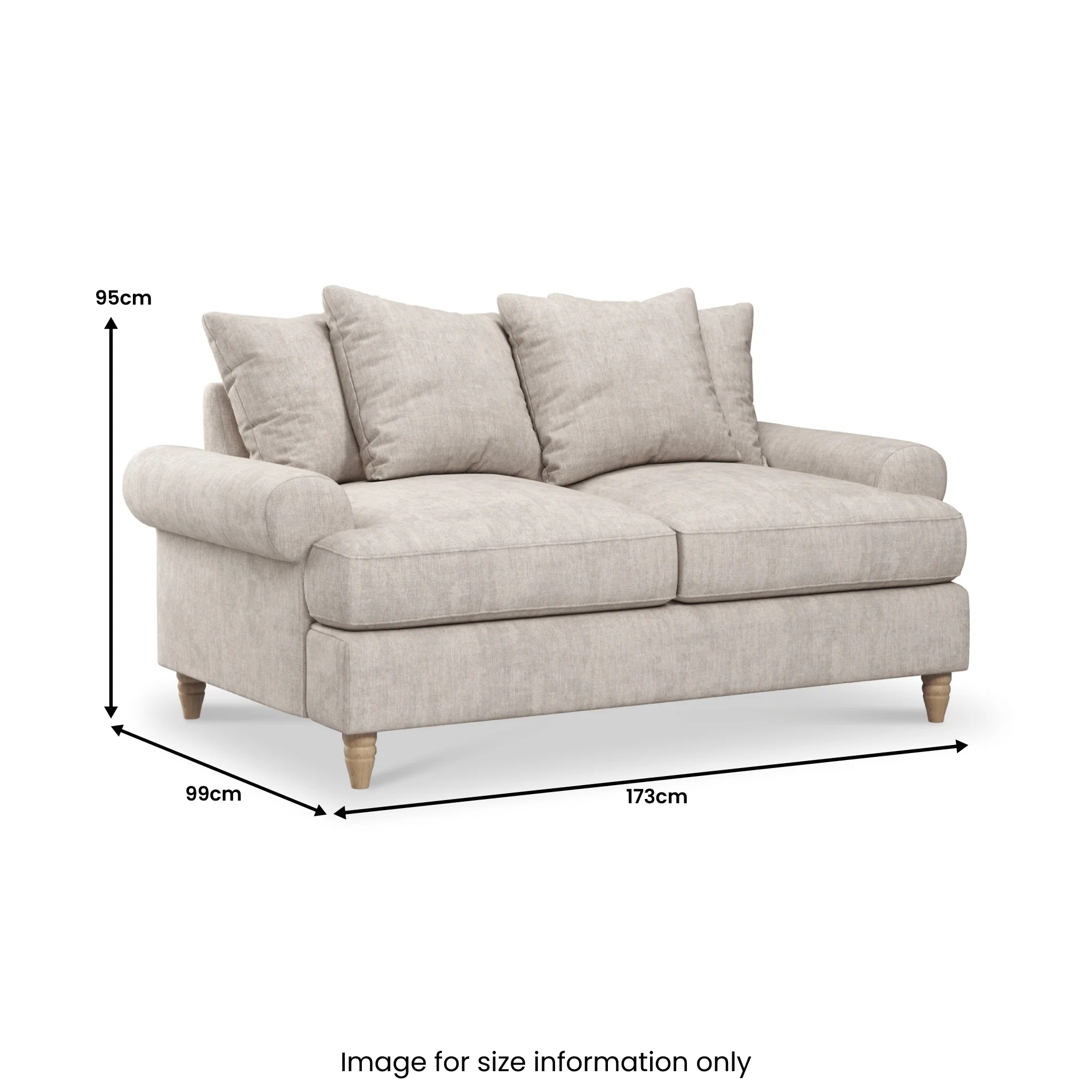 Pembroke 2 Seater Sofa Bed - Image 48